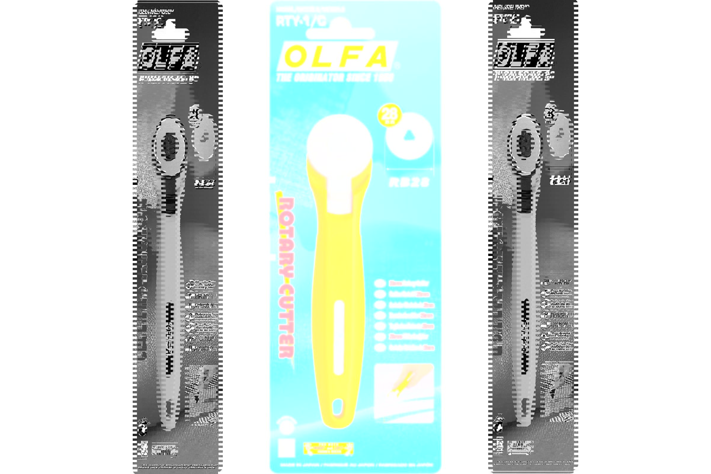 Изображение товара Строительный нож OLfa OL-RTY-1/C, круговое лезвие, 3 мм, для ткани и кожи