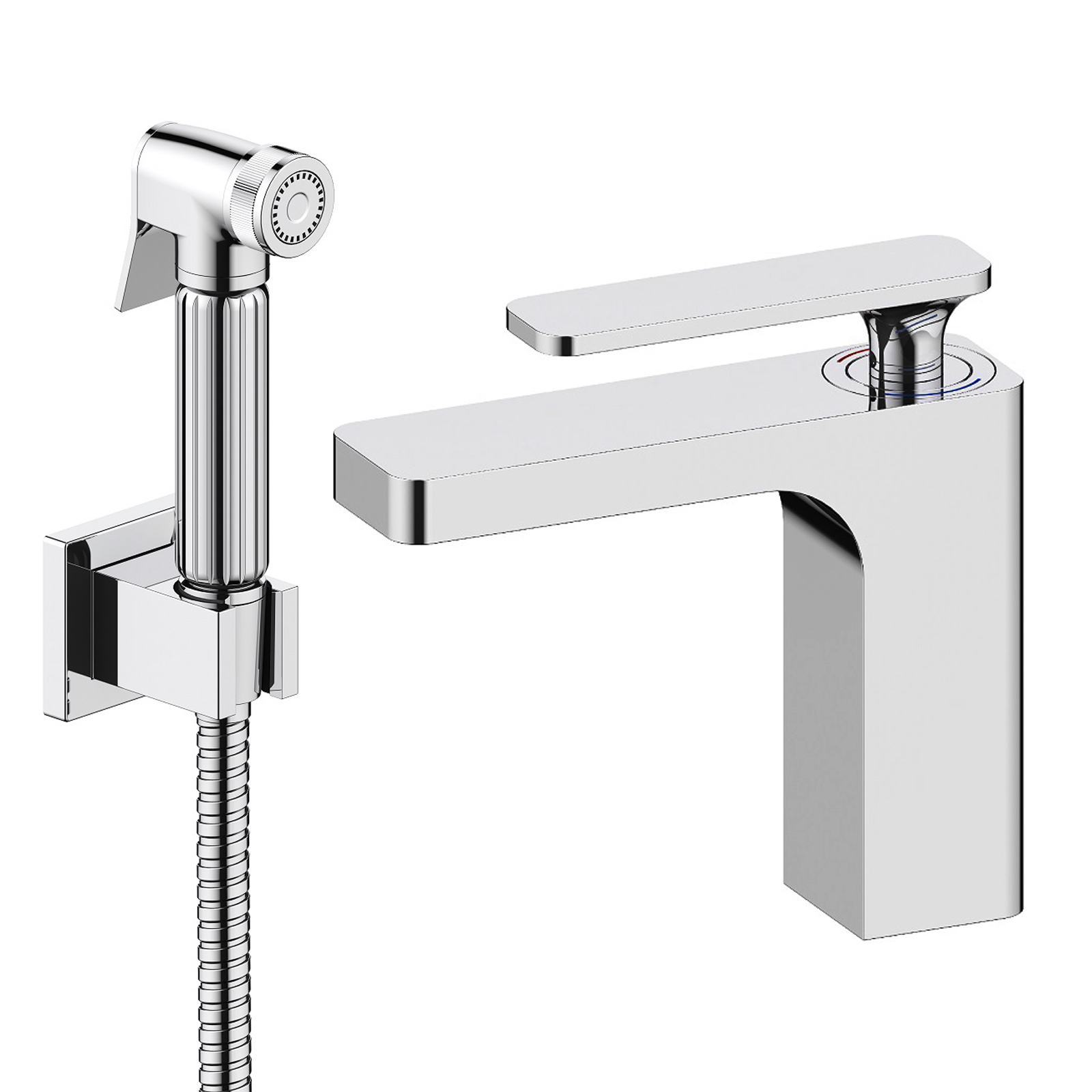 Изображение товара Смеситель для раковины Timo Torne 4360/00G с гигиеническим душем хром