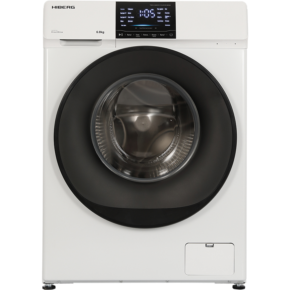 Изображение товара Стиральная машина Hiberg i-DDQ6 - 612 W с инверторным мотором и AQUA STOP