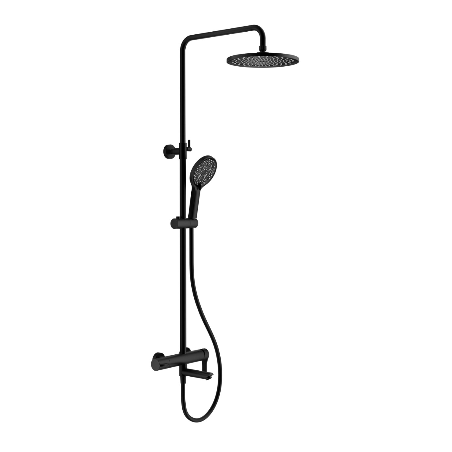 Изображение товара Душевая система SPLENKA S223.24.06 однорычажный смеситель черный