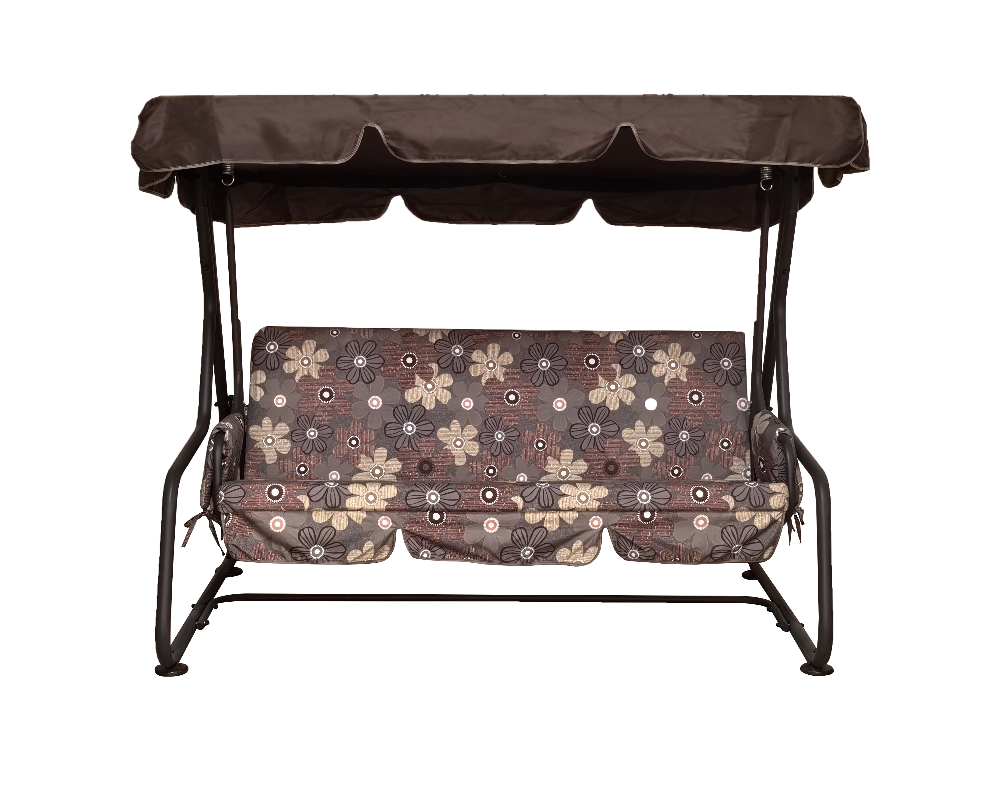 Изображение товара Качели садовые Greengard Лозанна 3-х местные до 250 кг коричневый