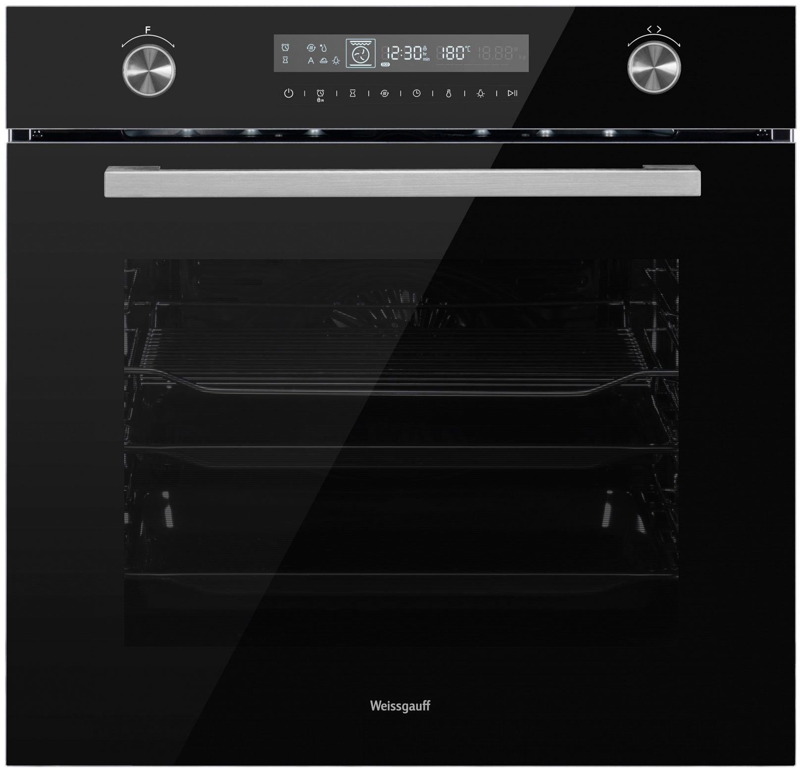 Изображение товара Встраиваемый духовой шкаф Weissgauff Eom 751 Pdb 60x59.60x56.60 см цвет черный