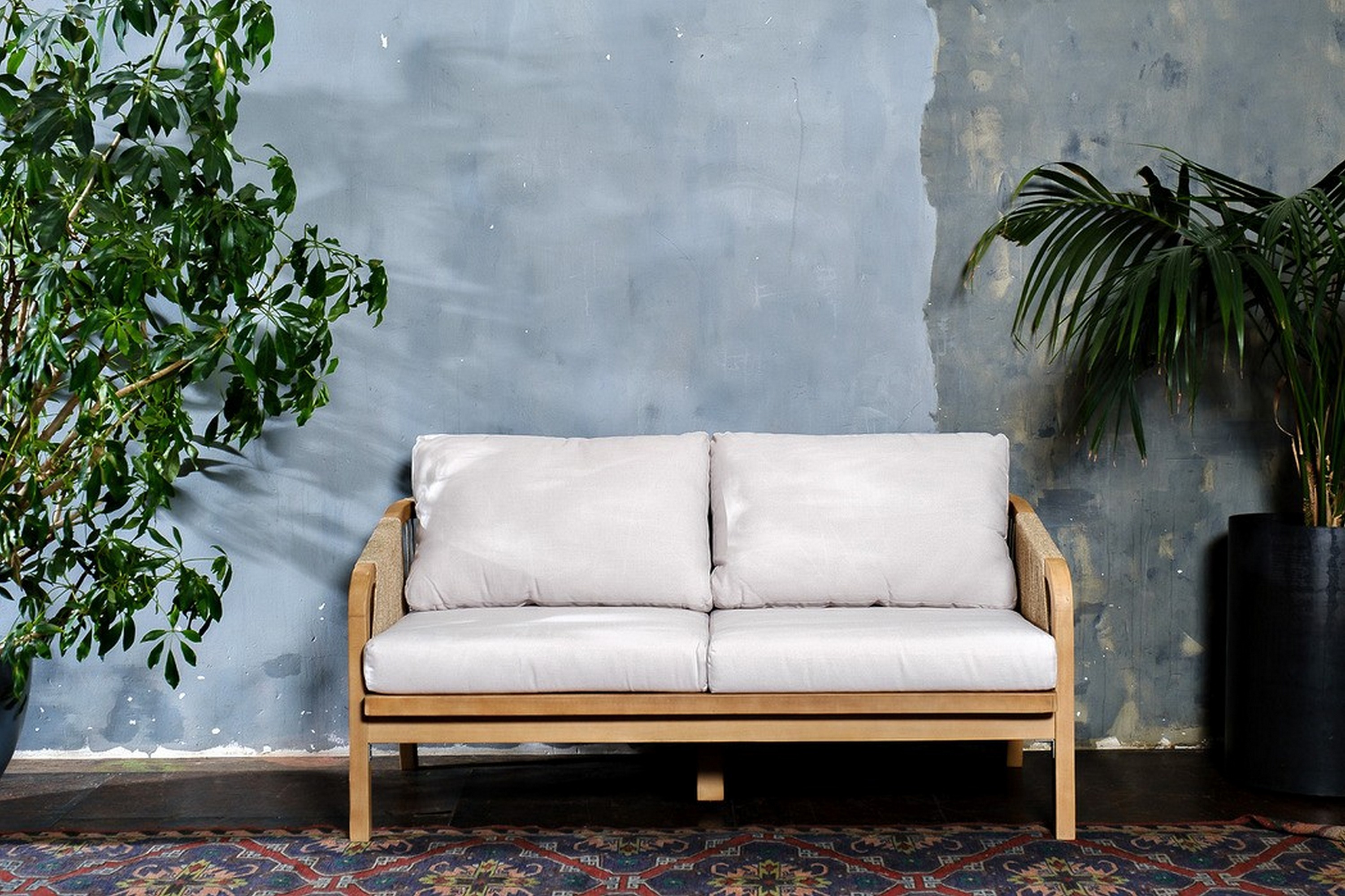 Изображение товара Диван садовый Joygarden 31421 RIMINI 151 см x 79.5 см x 68.5 см алюминиевый сплав коричневый