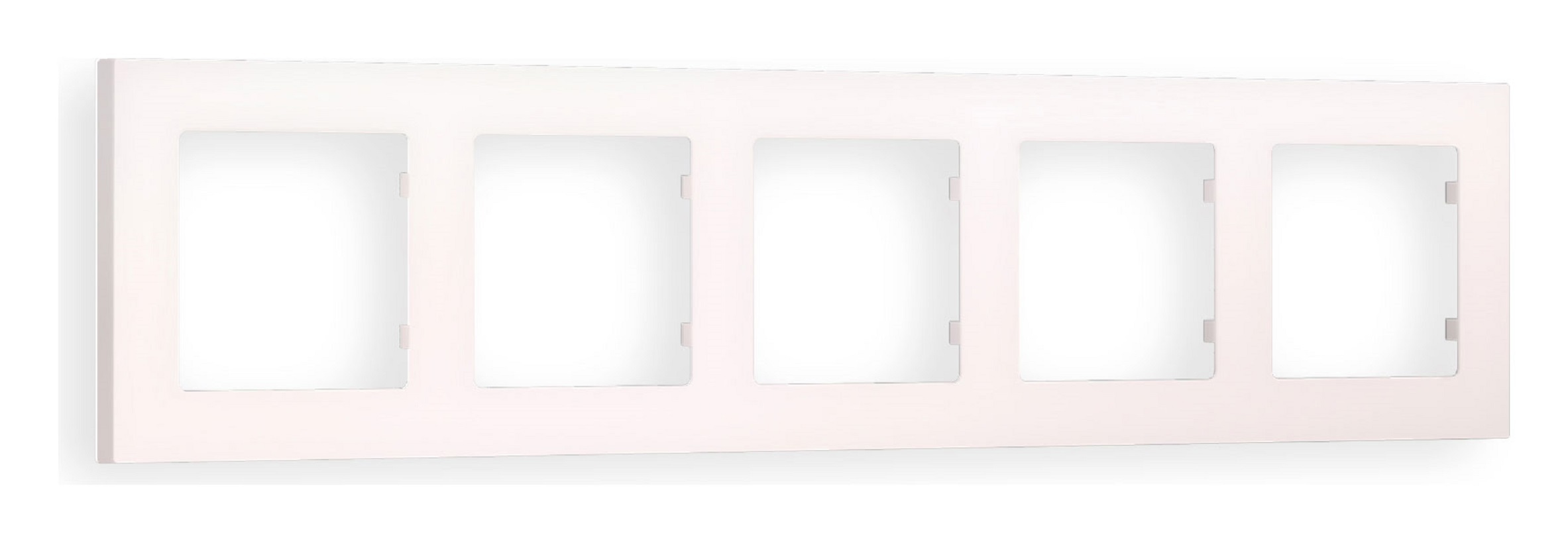 Изображение товара Рамка для розеток и выключателей Ambrella volt Alfa Techno AF220205 5 постов цвет жемчуг