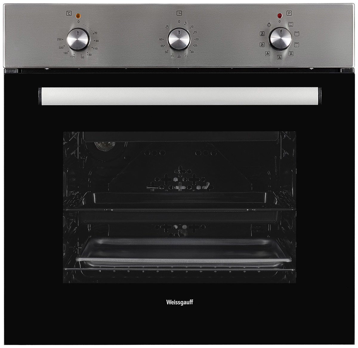 Изображение товара Встраиваемый духовой шкаф Weissgauff Eov 19 Mx 59.30x59.50x52.80 см цвет нержавеющая сталь