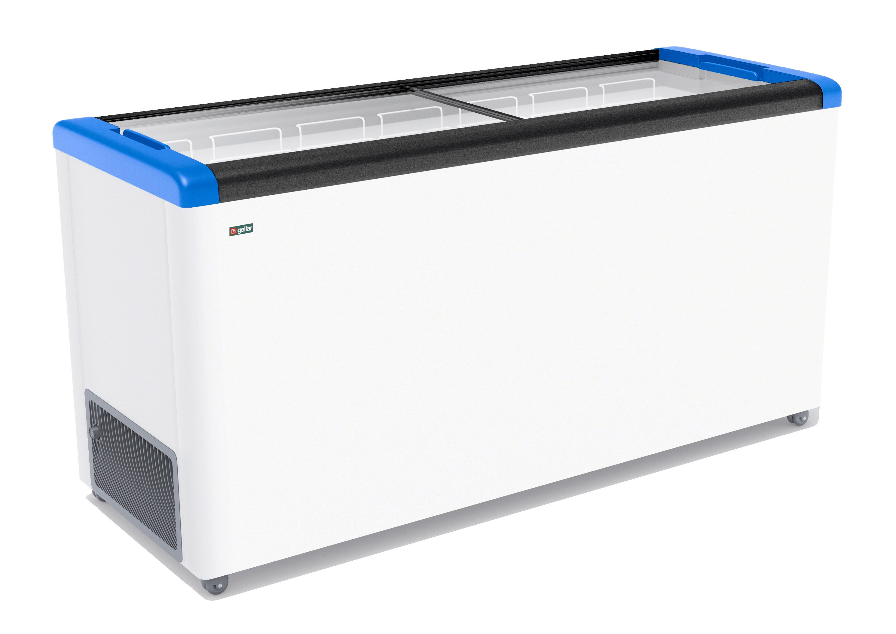 Изображение товара Морозильный ларь Gellar FG 600 C, белый-синий, 520 литров