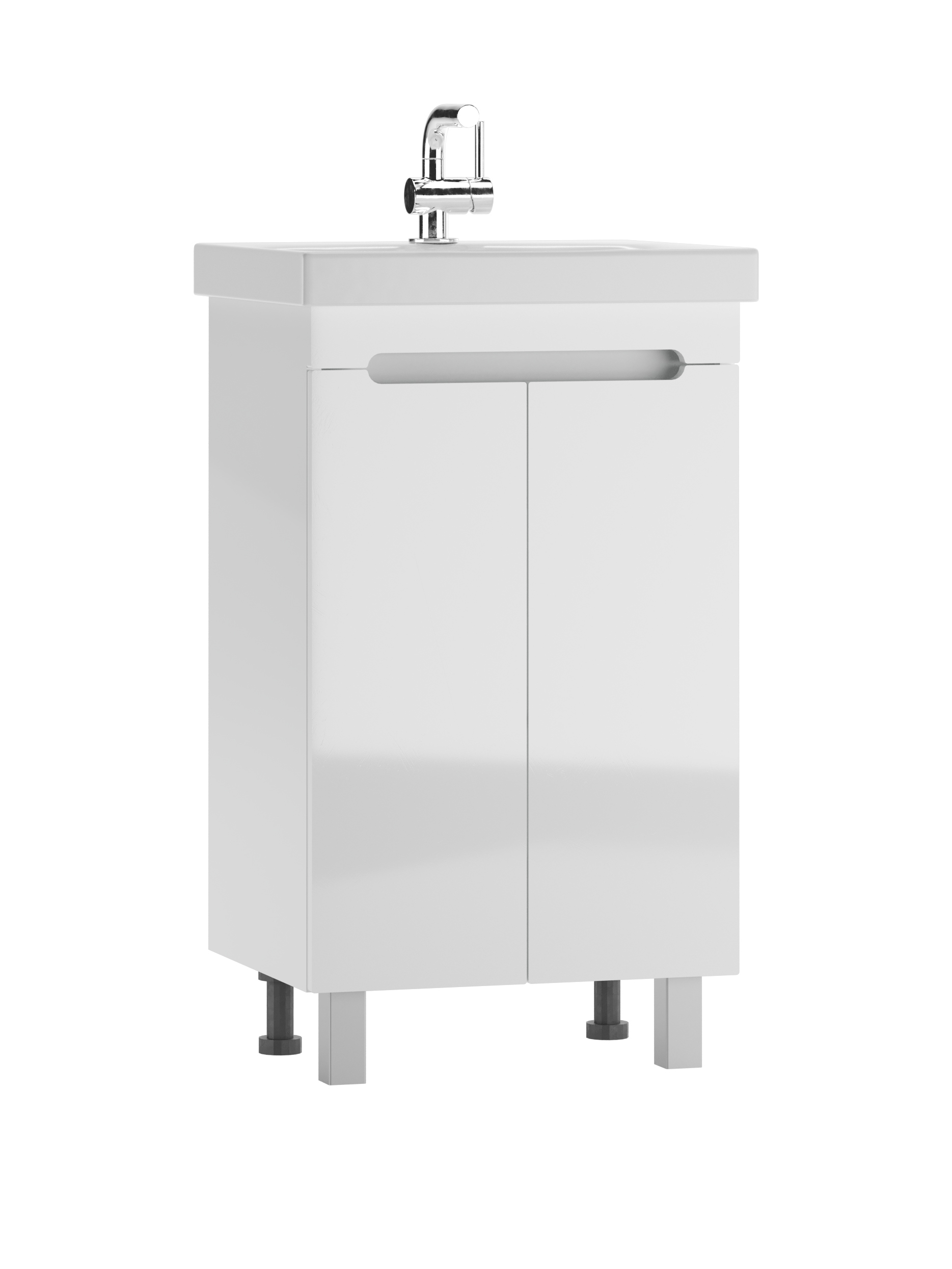 Изображение товара Тумба под накладную раковину Айсберг 50/Аура DA2503T 47 см белая