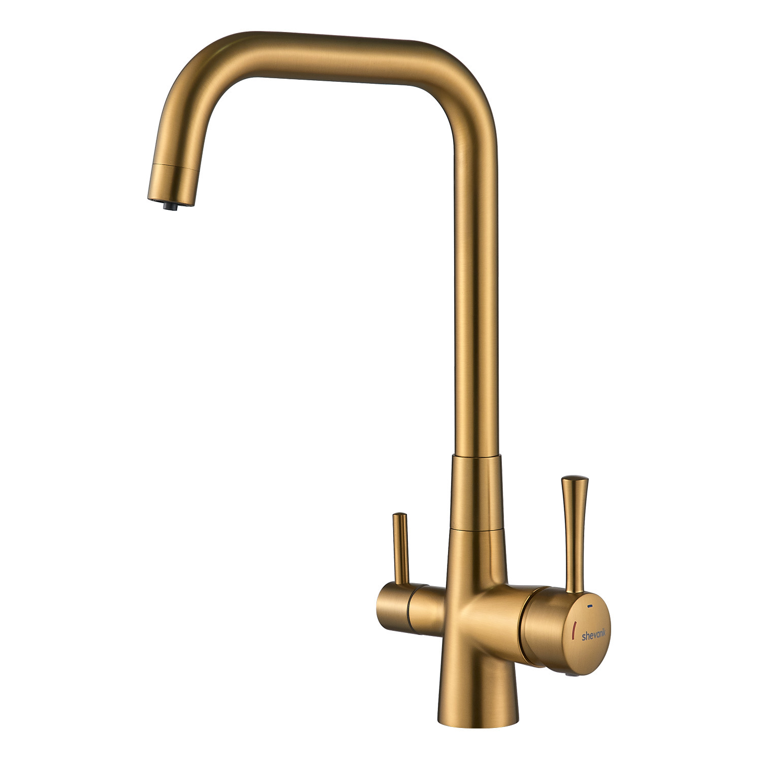 Изображение товара Смеситель для кухни Shevanik S528G-LM поворотный излив 28.8 см матовое золото