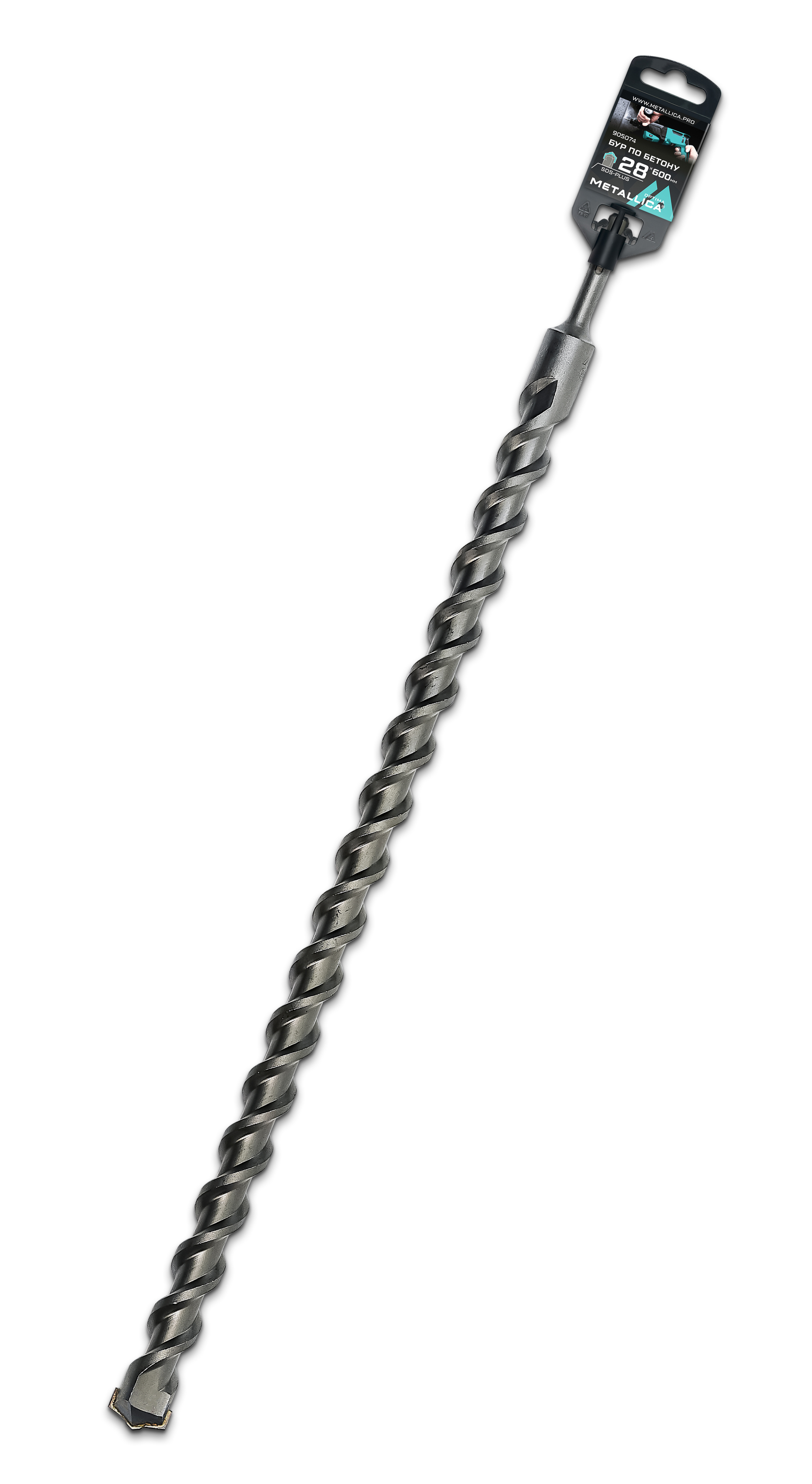 Изображение товара Бур по бетону SDS Plus Metallica 905074 28x600 мм