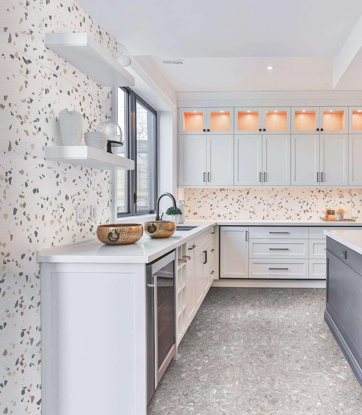 Изображение товара Керамогранит Idalgo home 2 Гранит герда ID9063b083MR 60x120см 2.16 м² цвет белый, цена за упаковку