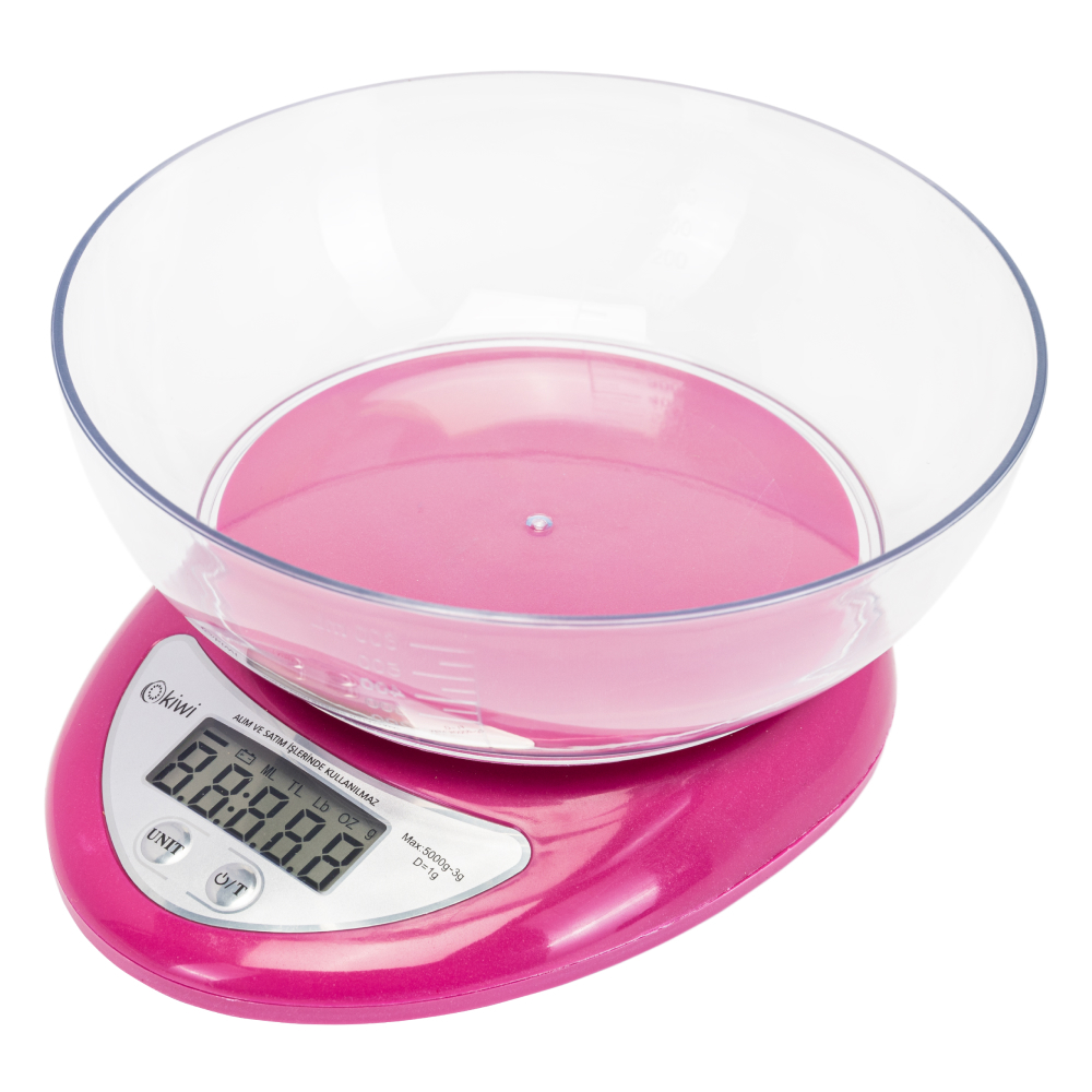 Изображение товара Электронные кухонные весы Kiwi KKS-1153 нагрузка до 5 кг фиолетовые