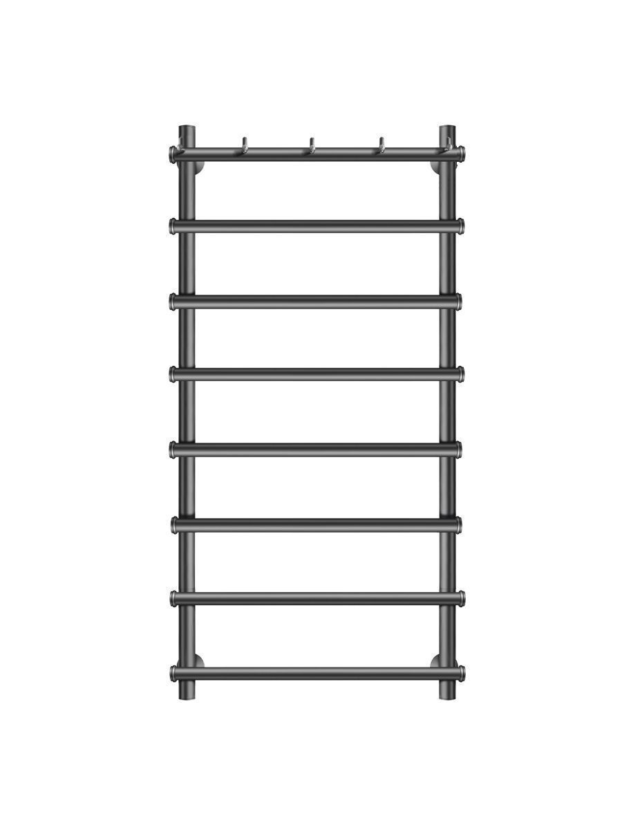 Изображение товара Полотенцесушитель водяной лесенка SECADO Турин 1К 600x1000 мм графит с полимерным покрытием