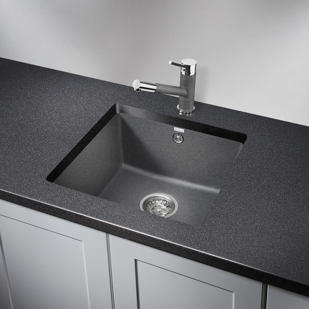 Изображение товара Кухонная мойка Granula GR-4451 графит 46x45x20 см, кварц, цвет серый