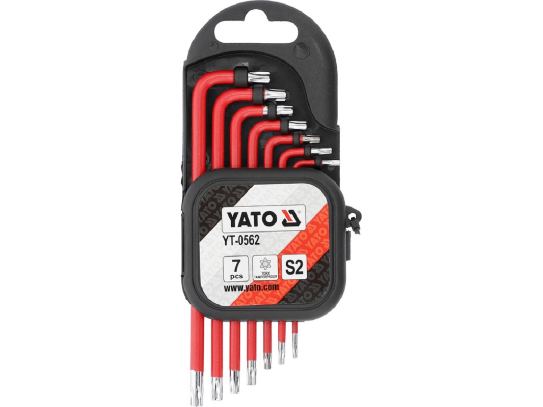 Изображение товара Набор ключей Torx Yato YT-0562 7 шт высокого качества из хромванадиевой стали