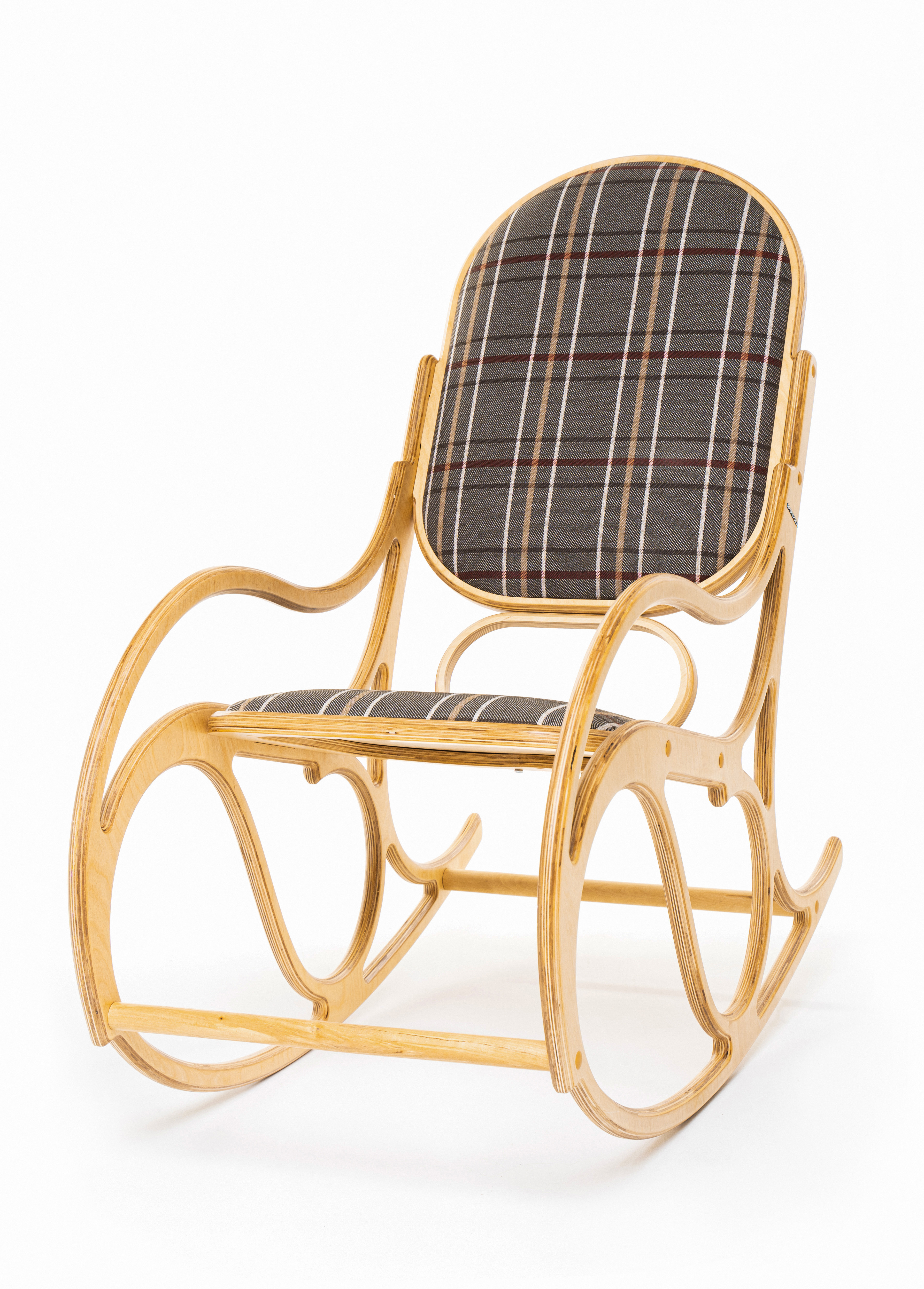 Изображение товара Кресло-качалка Shirocca Элинкриг 55x98x107 см, рогожка, стиль шотландия