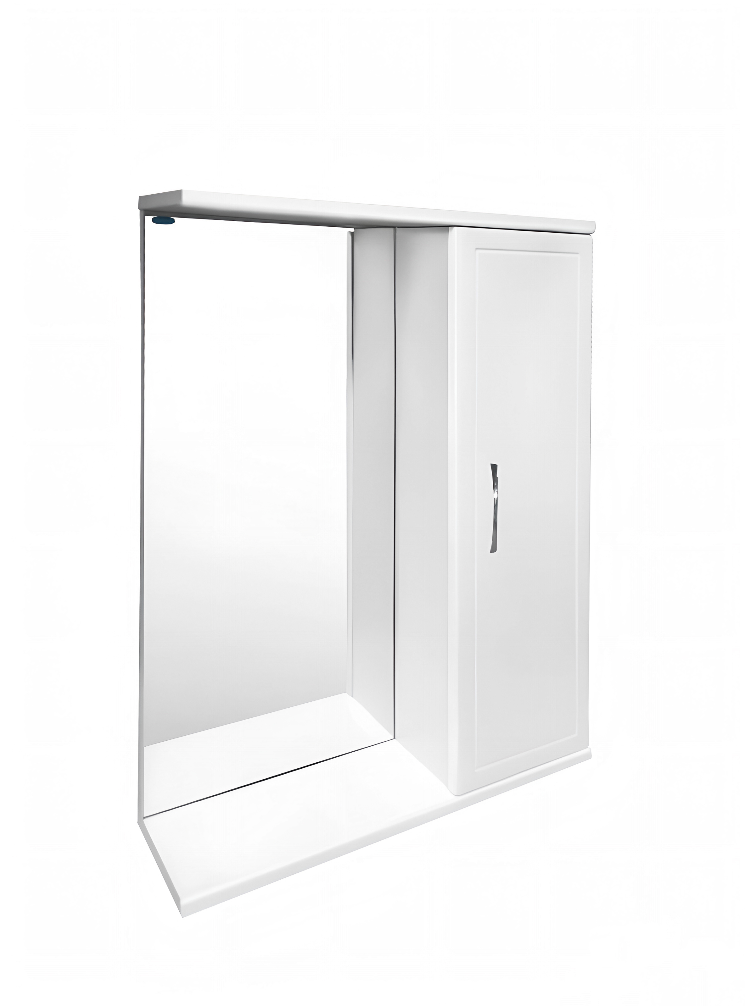 Изображение товара Шкаф для ванной ОЛИМПИЯ Панда 50 Белый глянец с зеркалом