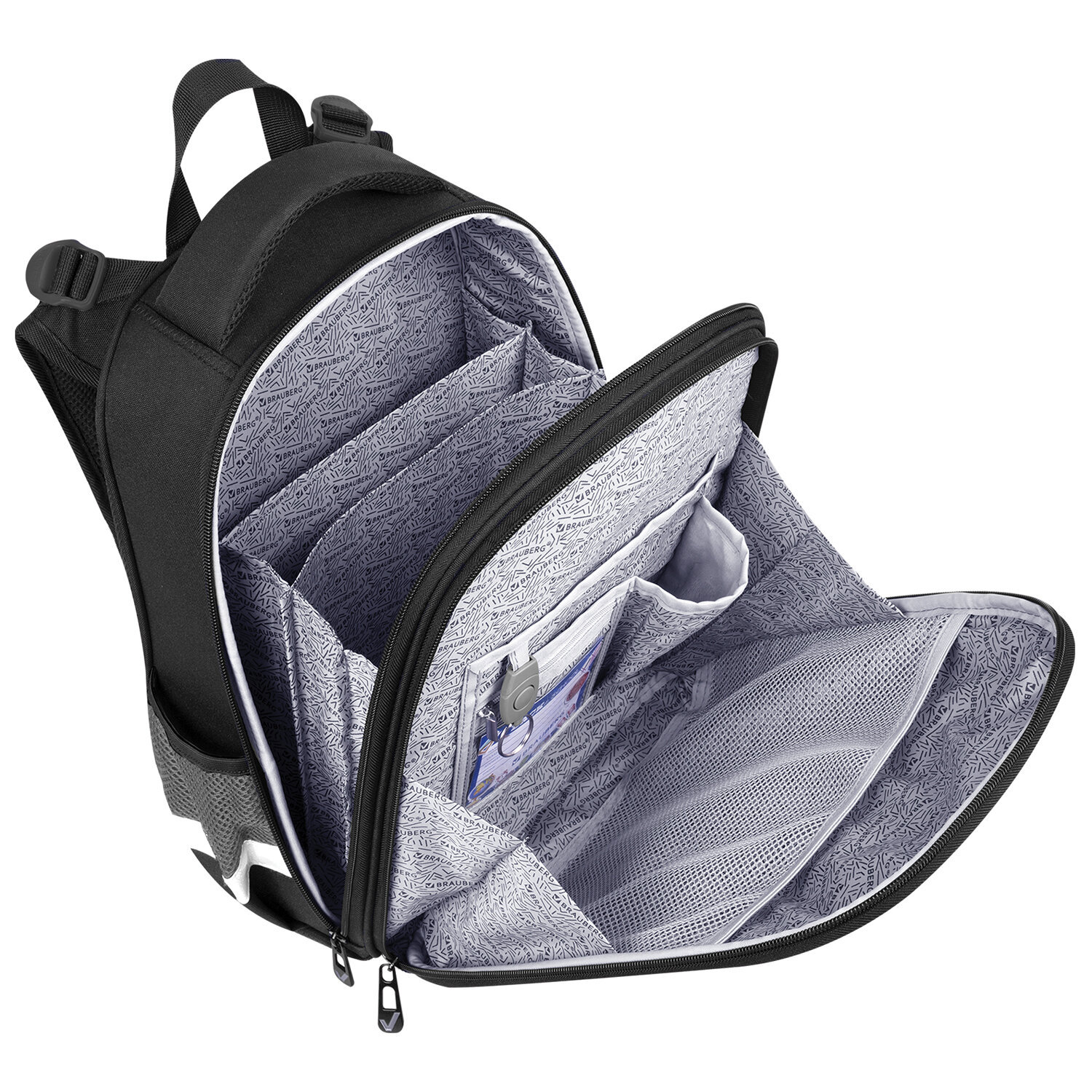 Изображение товара Рюкзак Brauberg Premium 29x38x16 см эва серый черный для школьника