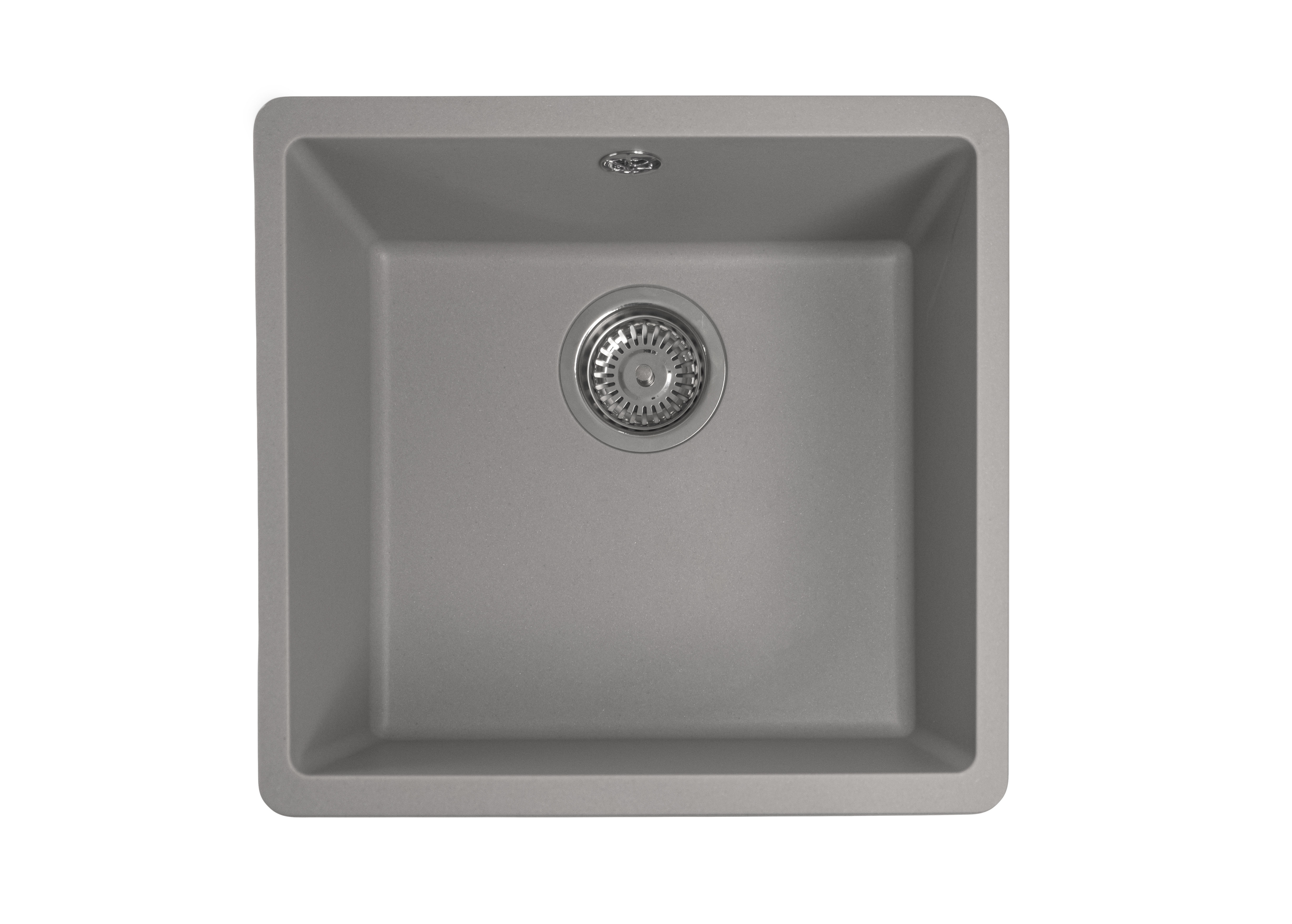 Изображение товара Накладная мойка Florentina Вега 400 из искусственного камня 37x40x20 см серого цвета