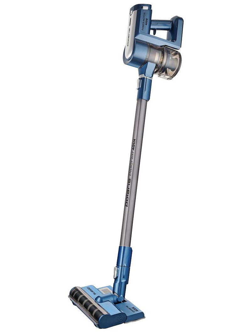 Изображение товара Вертикальный беспроводной пылесос Polaris PVCS 7000 Energy WAY AQUA 400 Вт с HEPA фильтром