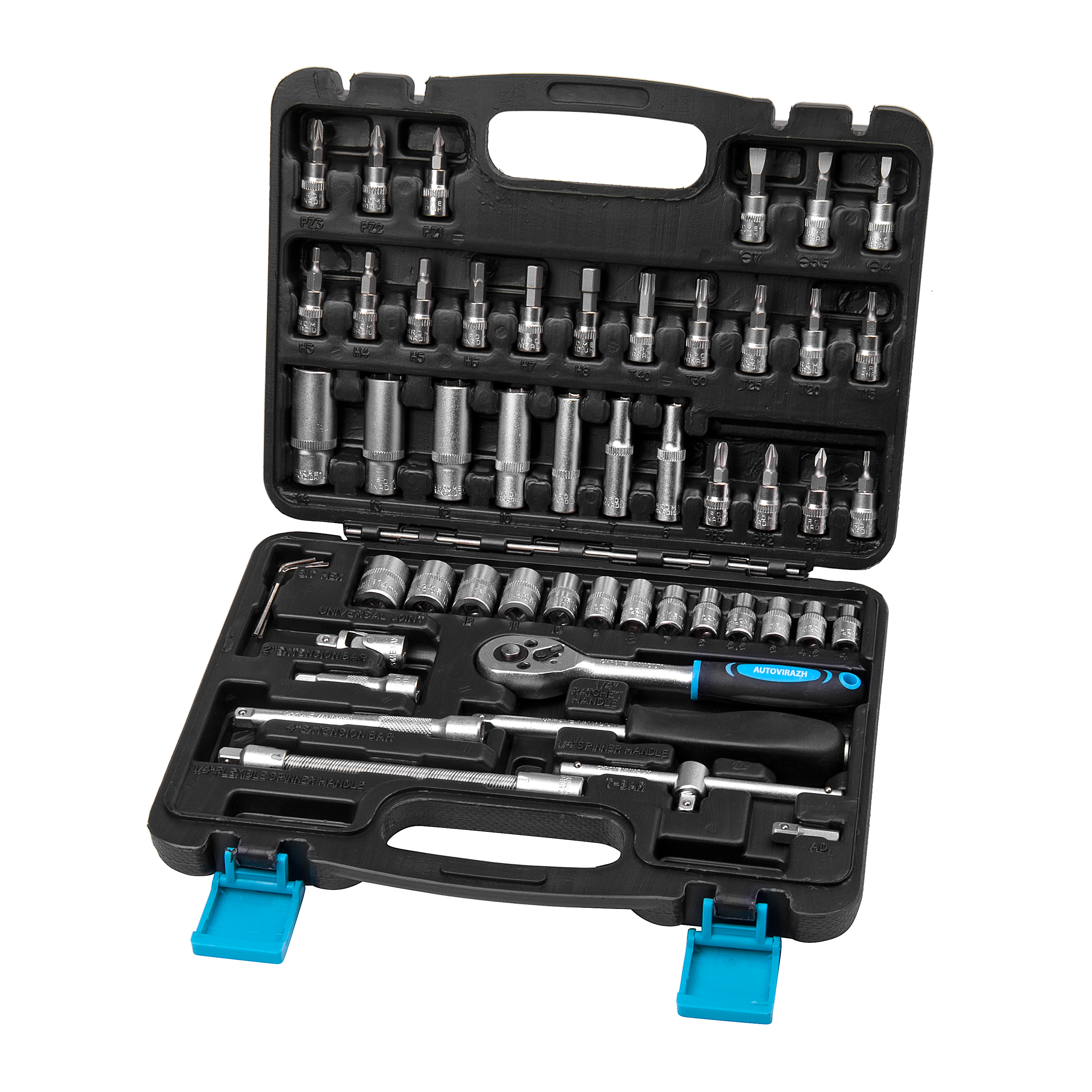 Изображение товара Набор инструментов Autovirazh AV-212053 53 предмета в кейсе