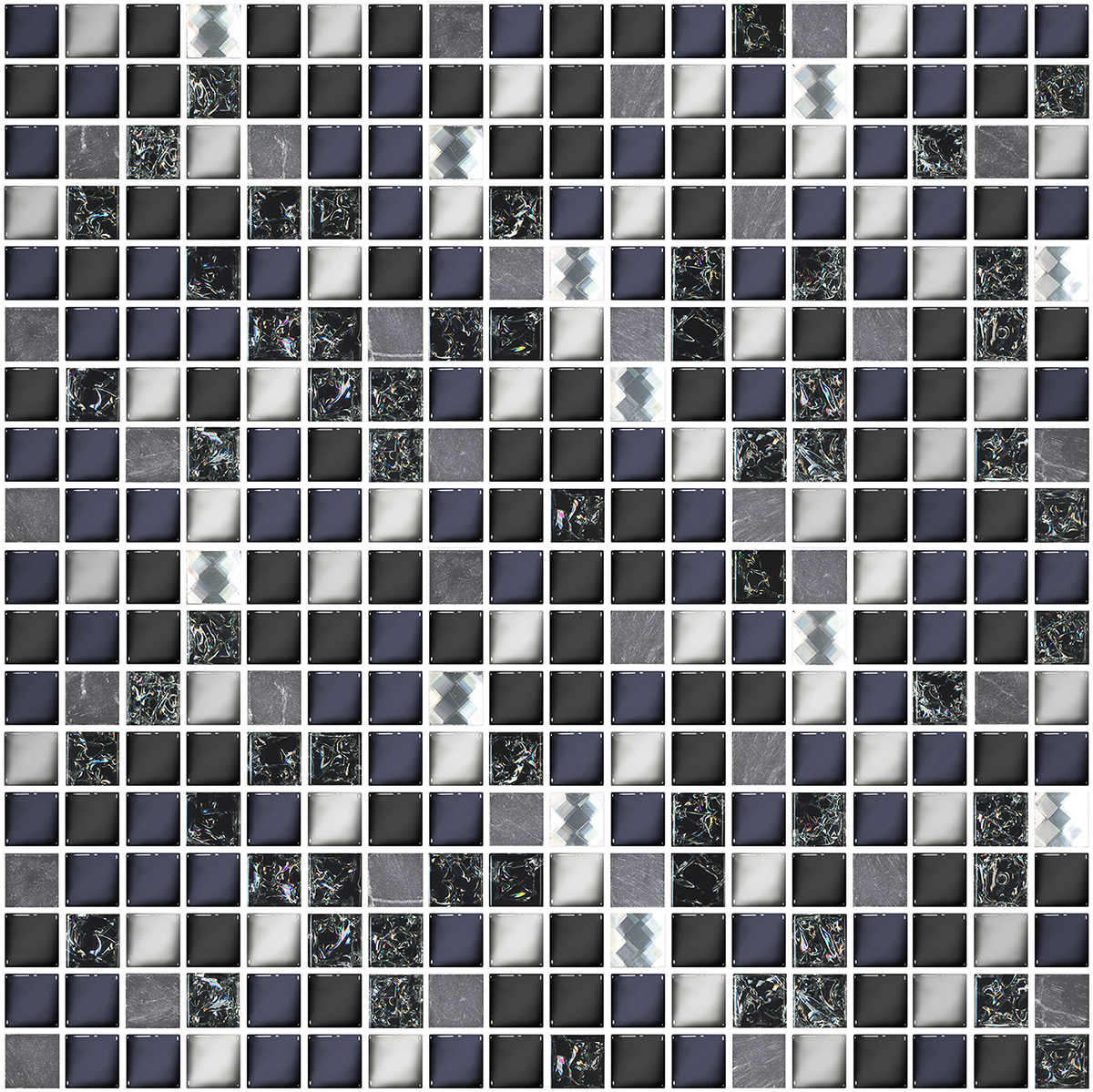 Изображение товара Мозаика стеклянная Azori Дефиле 587423009 30x30см цвет разноцветный