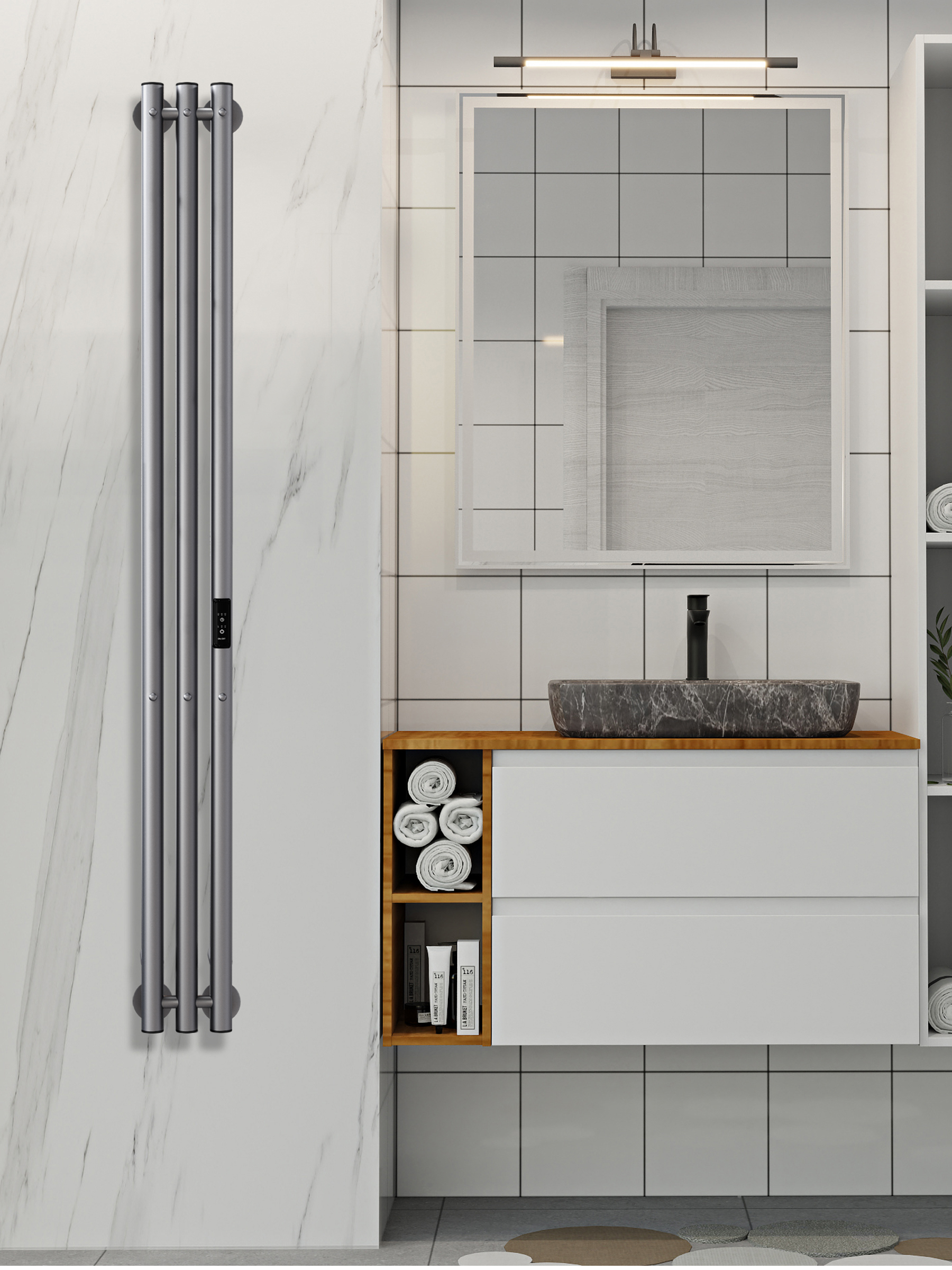 Изображение товара Полотенцесушитель электрический INDIGO Style PRO 130x1200 мм 65 Вт
