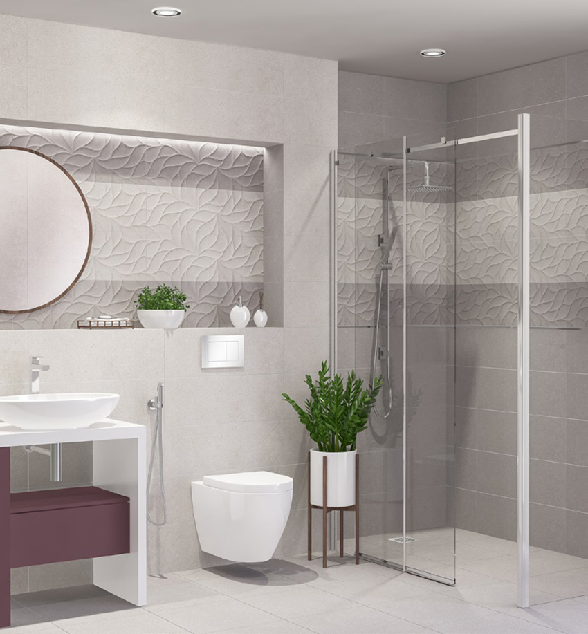 Изображение товара Плитка настенная Eletto Ceramica Odense 24.2x70 см серый для стен интерьера