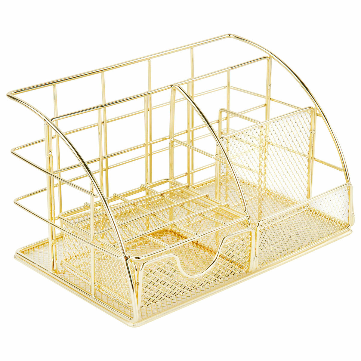 Изображение товара Органайзер для косметики Monte vita 272477 5 секций 12.7x14x22 см металл цвет золотой