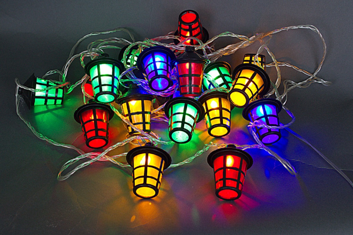 Изображение товара Электрогирлянда комнатная Sneha a-209 нить 10 м 20 ламп разноцветный 1 режим работы