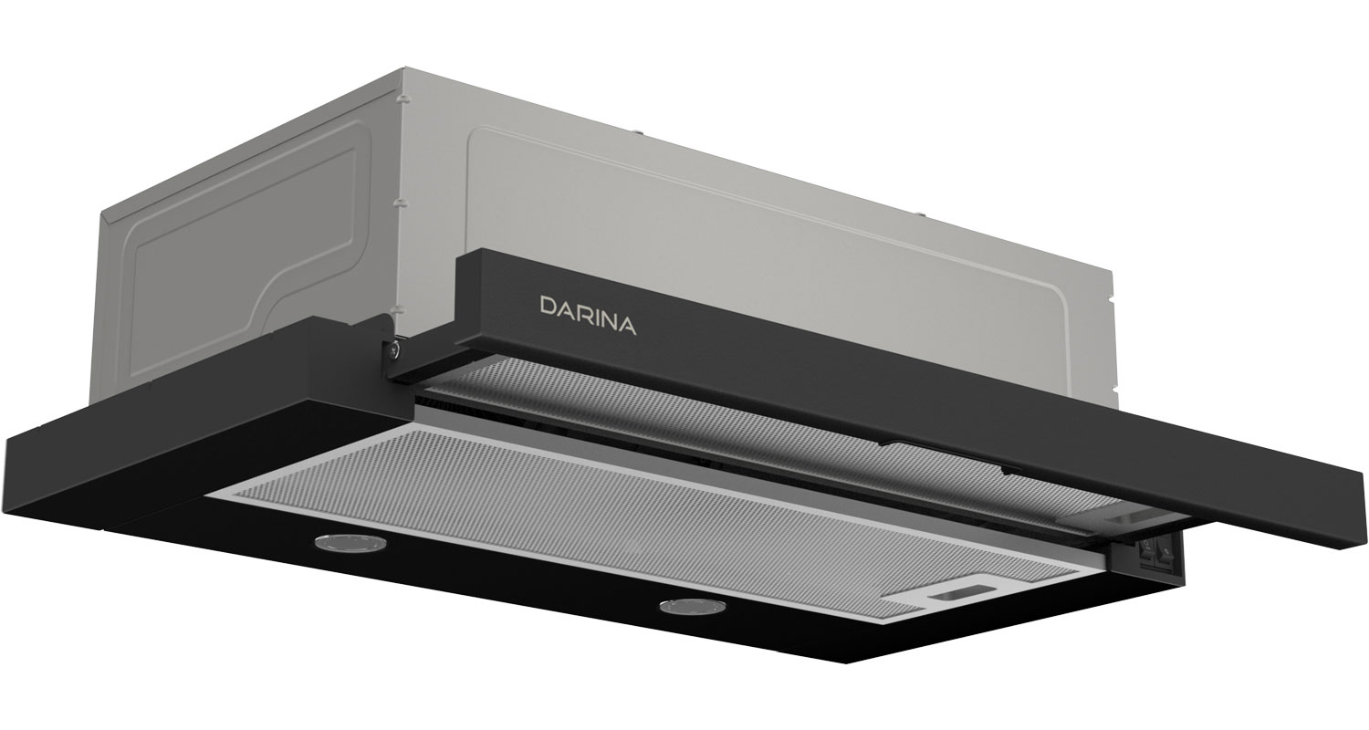 Изображение товара Встраиваемая вытяжка Darina M606B 59.5 см цвет черный Изображение товара Встраиваемая вытяжка Darina M606B 59.5 см цвет черный