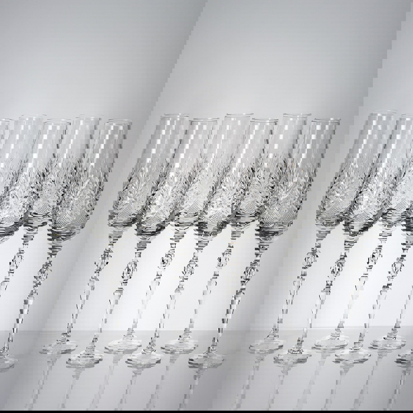 Изображение товара Набор 6 бокалов из хрусталя Неман 190 мл для шампанского и коктейлей