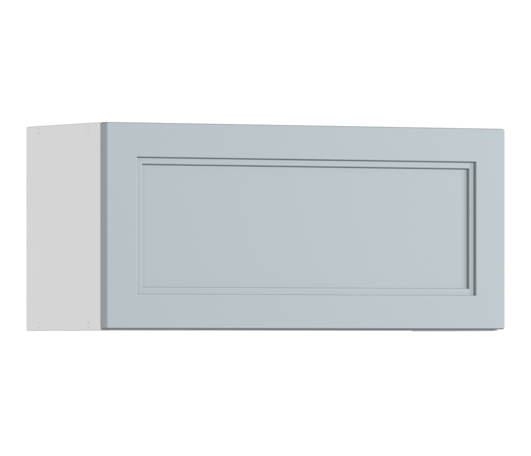 Изображение товара Навесной шкаф Регина Столплит белый и серый 80 см МДФ ЛДСП