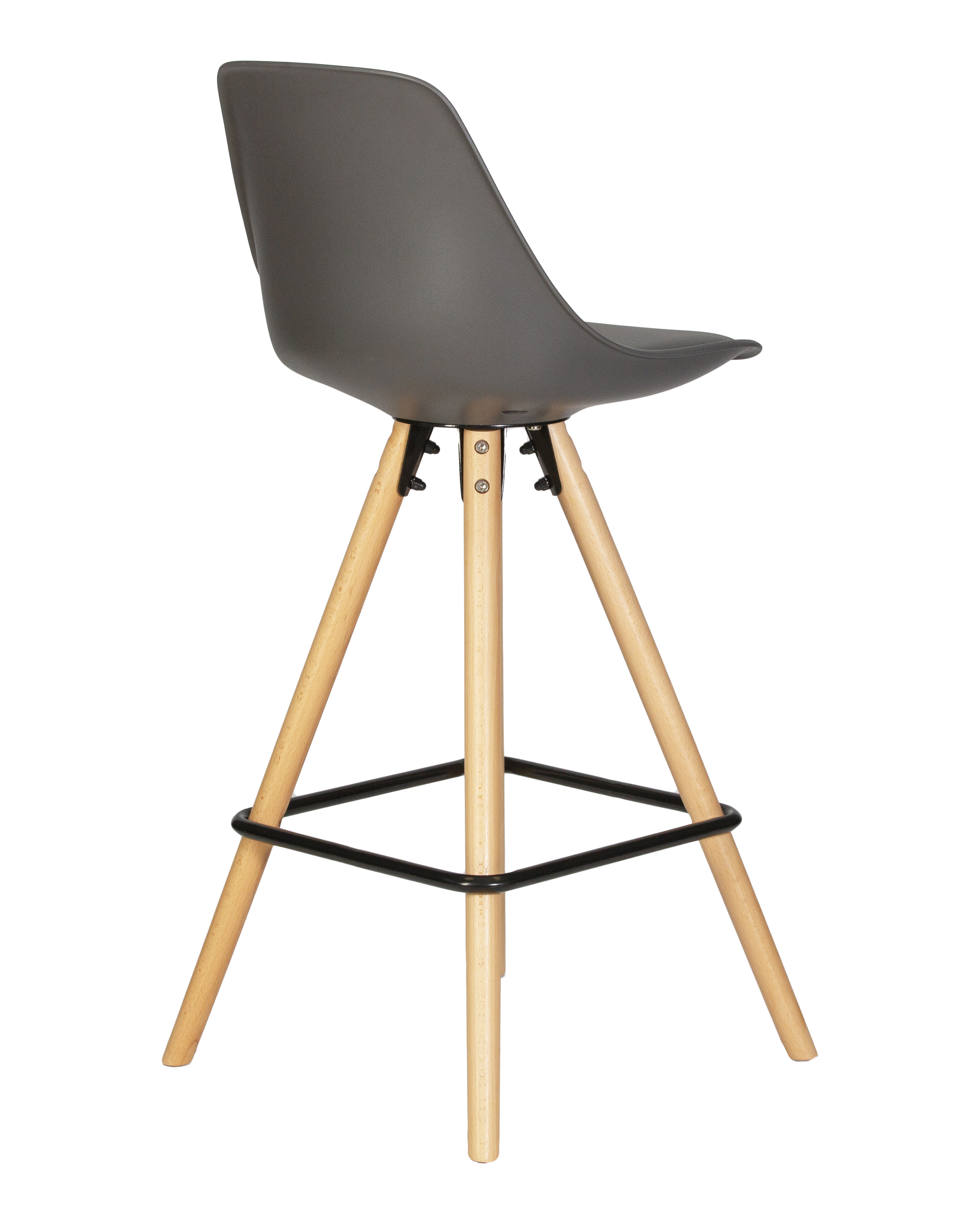 Изображение товара Барный стул Dobrin Ronni LMZL 43x93x45 см искусственная кожа темно-серый