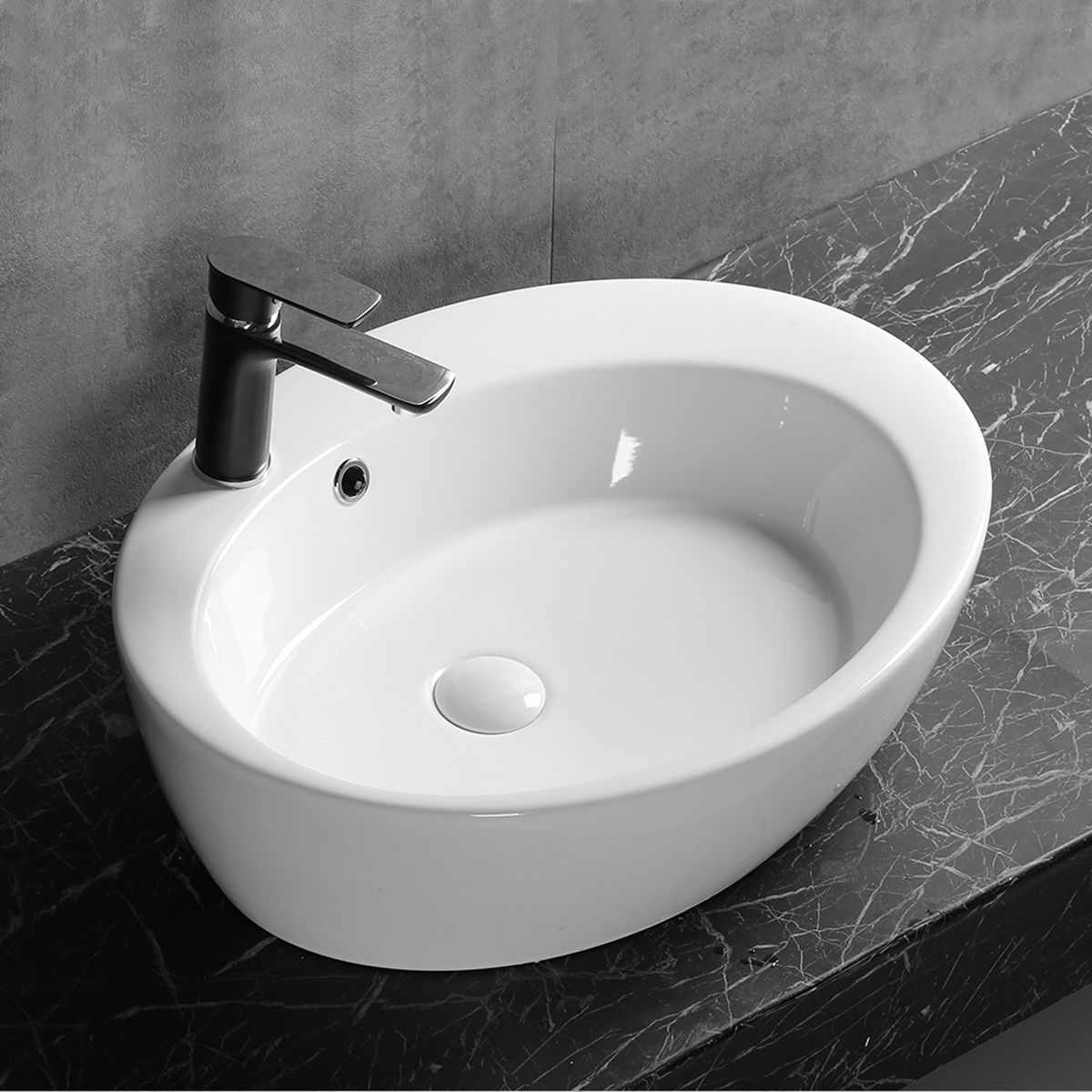 Изображение товара Раковина накладная Ceruttispa 9580 60см цвет белый