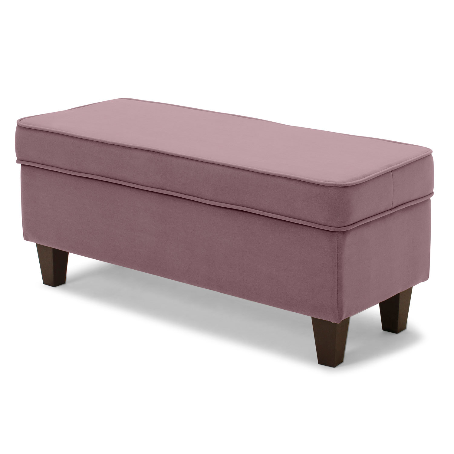 Изображение товара Банкетка Норта Lori Vivaldi 28 велюр розовая 43x100 см для прихожей