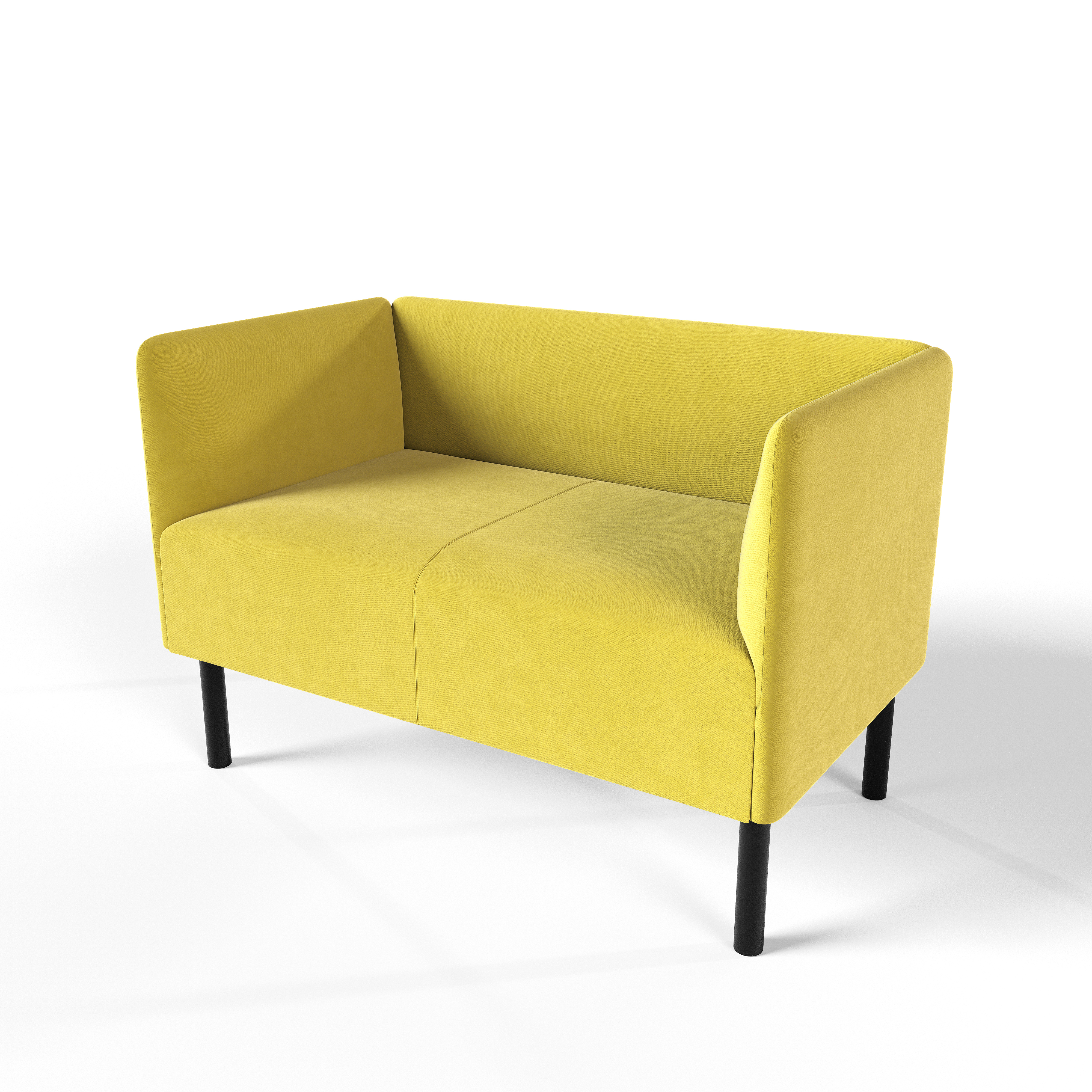 Изображение товара Диван Монреаль велюр горчичный 95x75x54 см современная мебель для гостиной