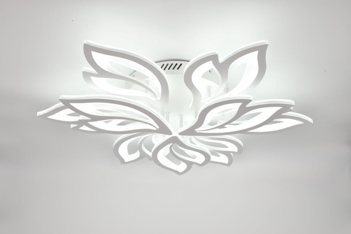 Изображение товара Люстра потолочная светодиодная Семь огней Lorand с пультом управления 24 м² регулируемый цвет света RGB цвет белый