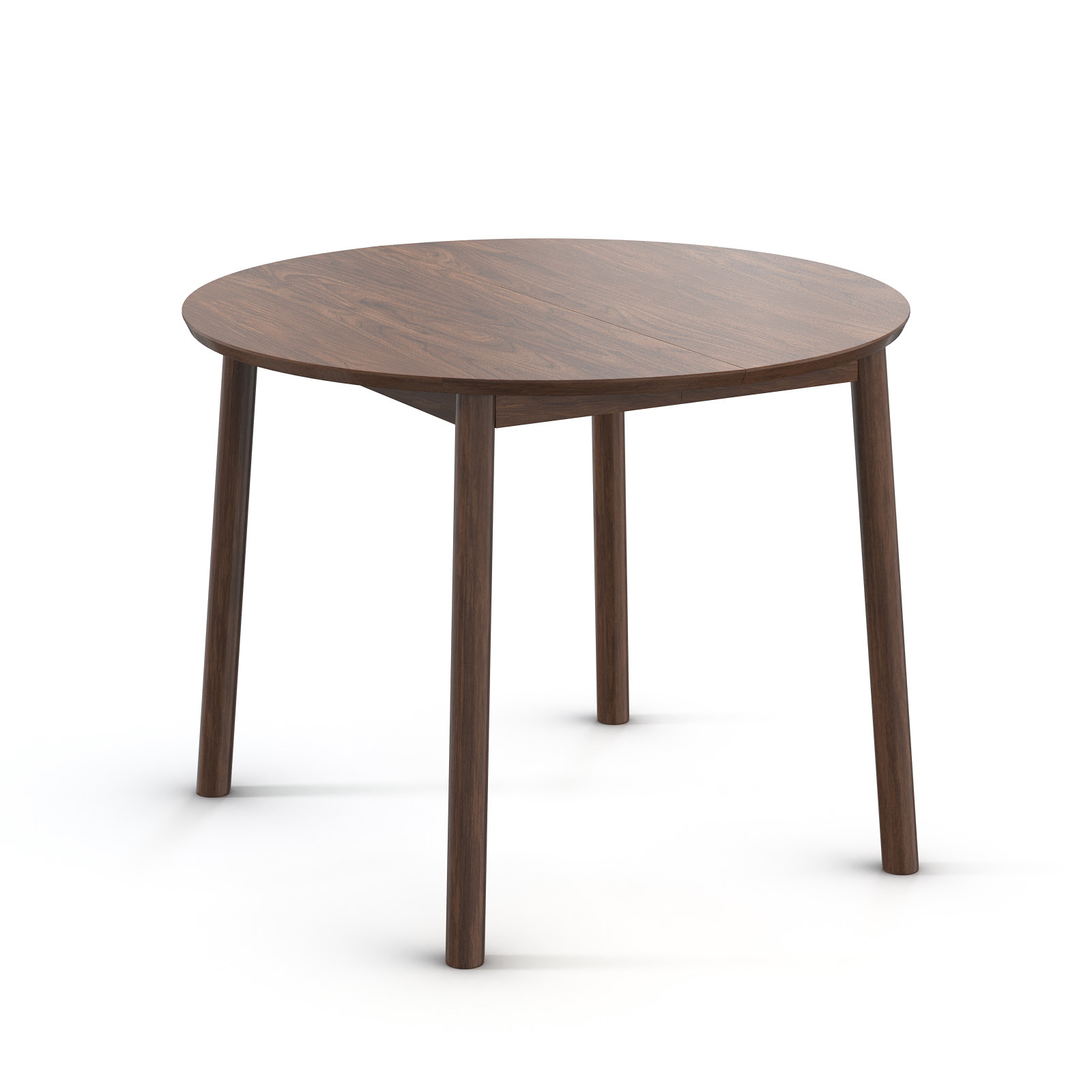 Изображение товара Стол-трансформер круглый Фабрика лидер Sky 100x100 см мдф цвет американский орех