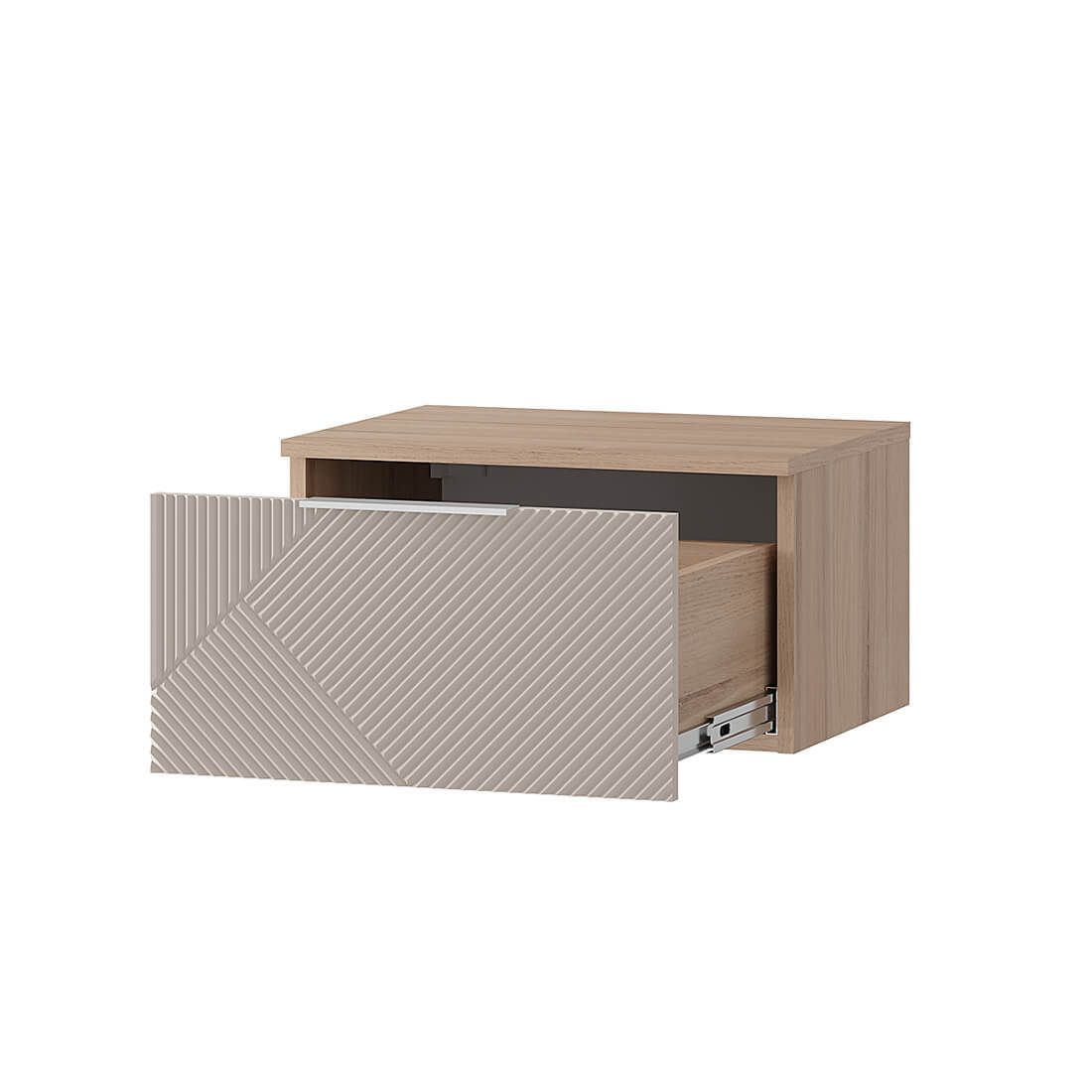 Изображение товара Тумба прикроватная BTS Эмилия 50.20x27.30x37.60 см с ящиком и дубовым цветом