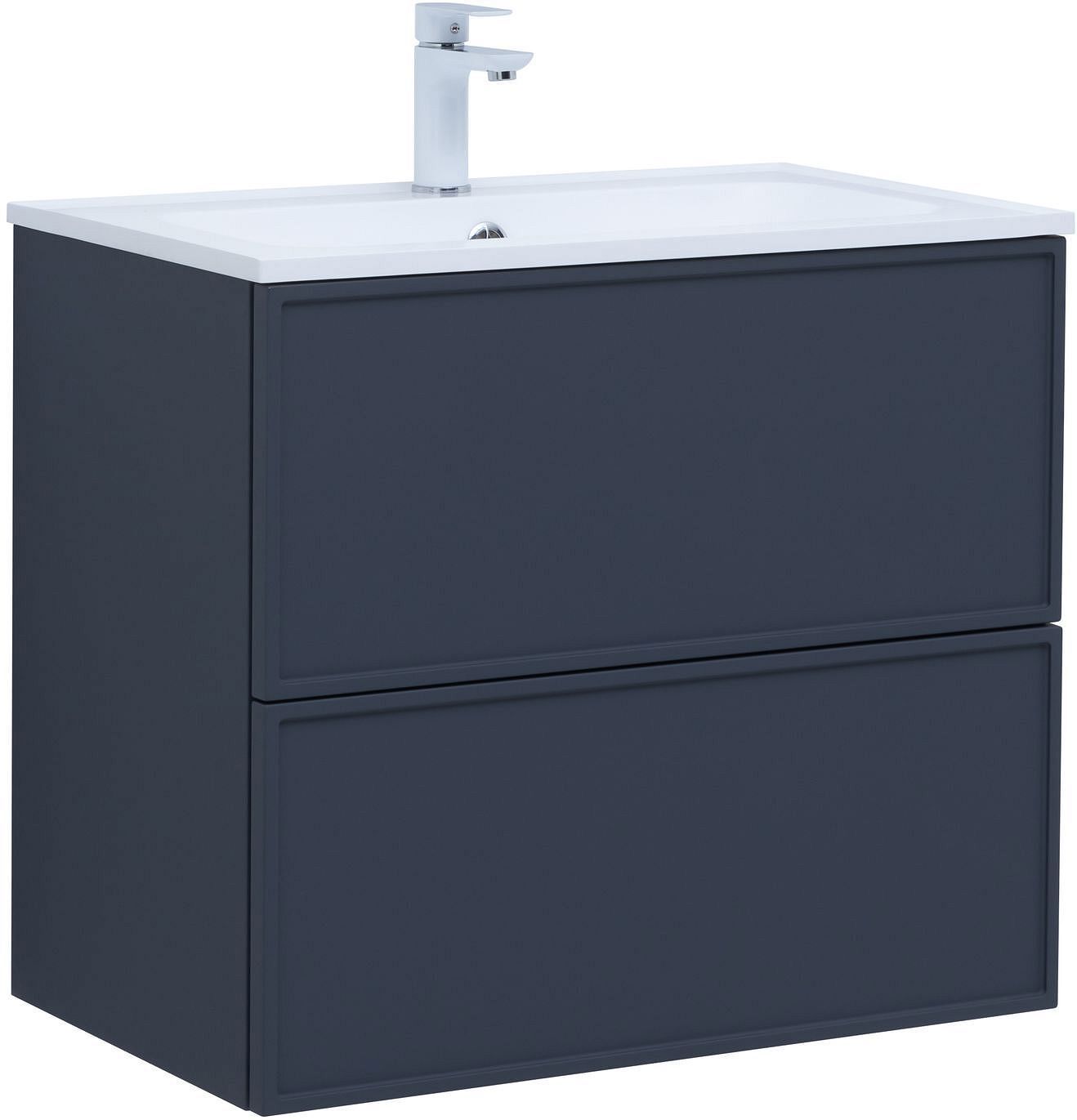 Изображение товара Тумба под раковину AQUANET Арт 00313265 72.8см подвесная цвет маренго