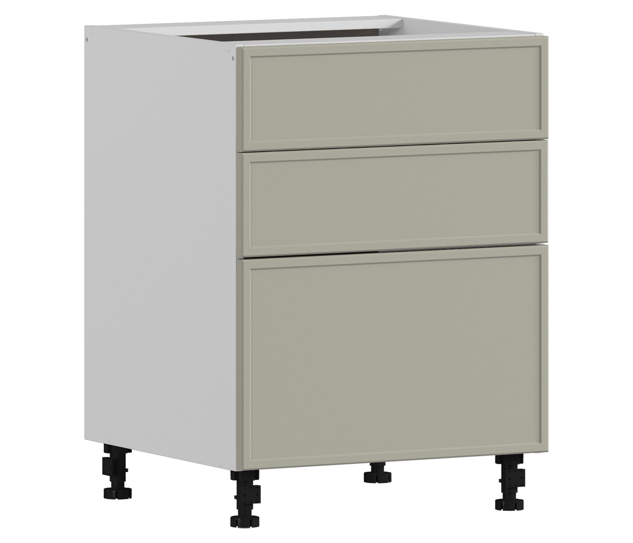 Изображение товара Модуль Столплит Регина квадро 3453603600100 60x82x56 см ЛДСП цвет белый/МДФ квадро латте