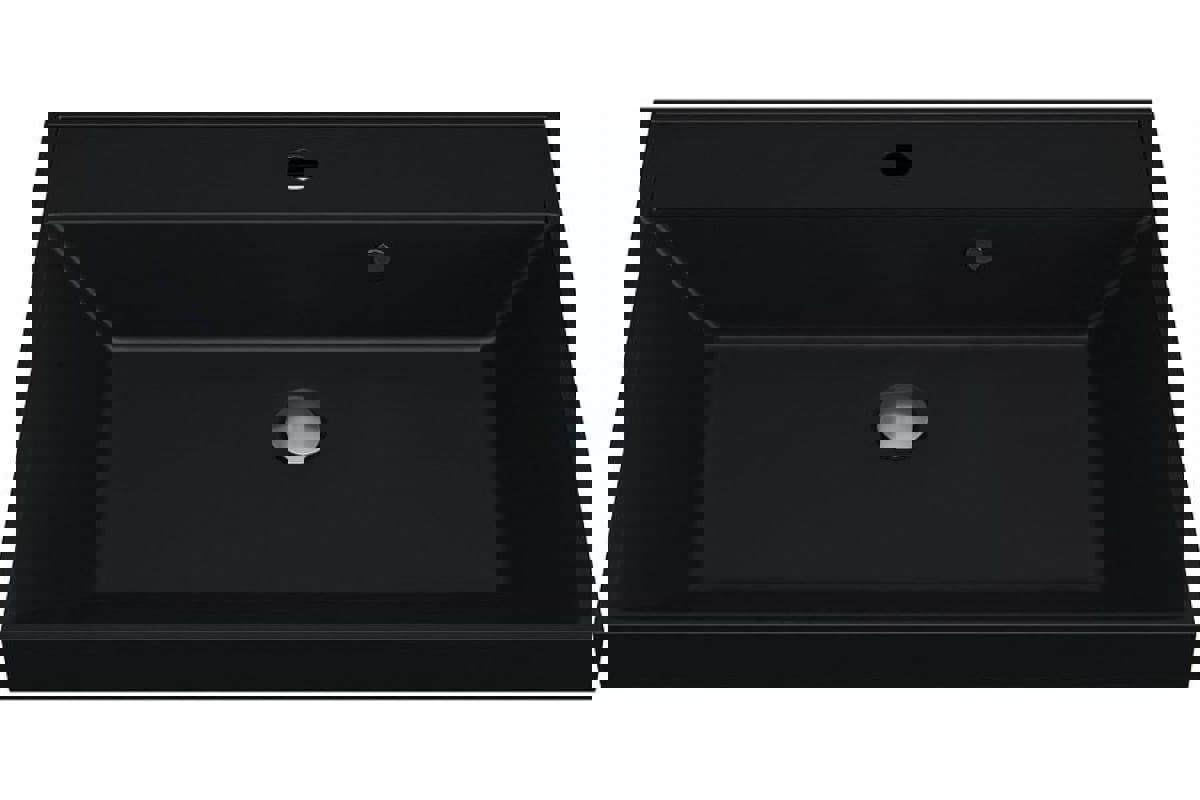 Изображение товара Раковина мебельная для ванной комнаты Uperwood Classic Quartz 80 см черная матовая уголь