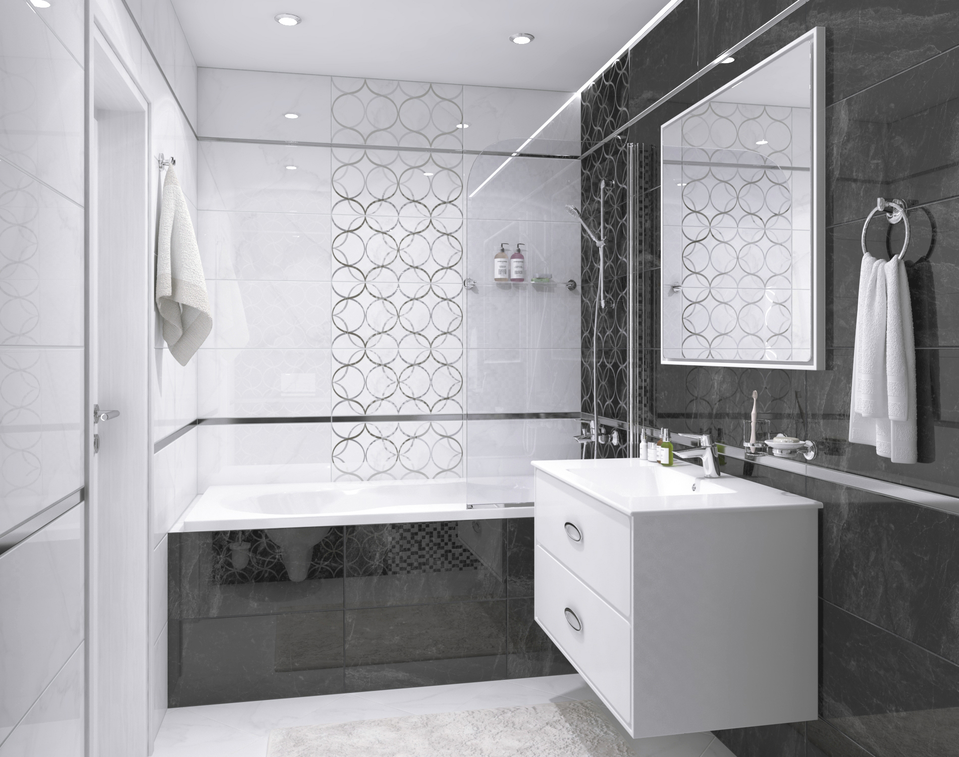 Изображение товара Керамическая плитка Laparet Crystal 60x30 см белая 1.98 м²