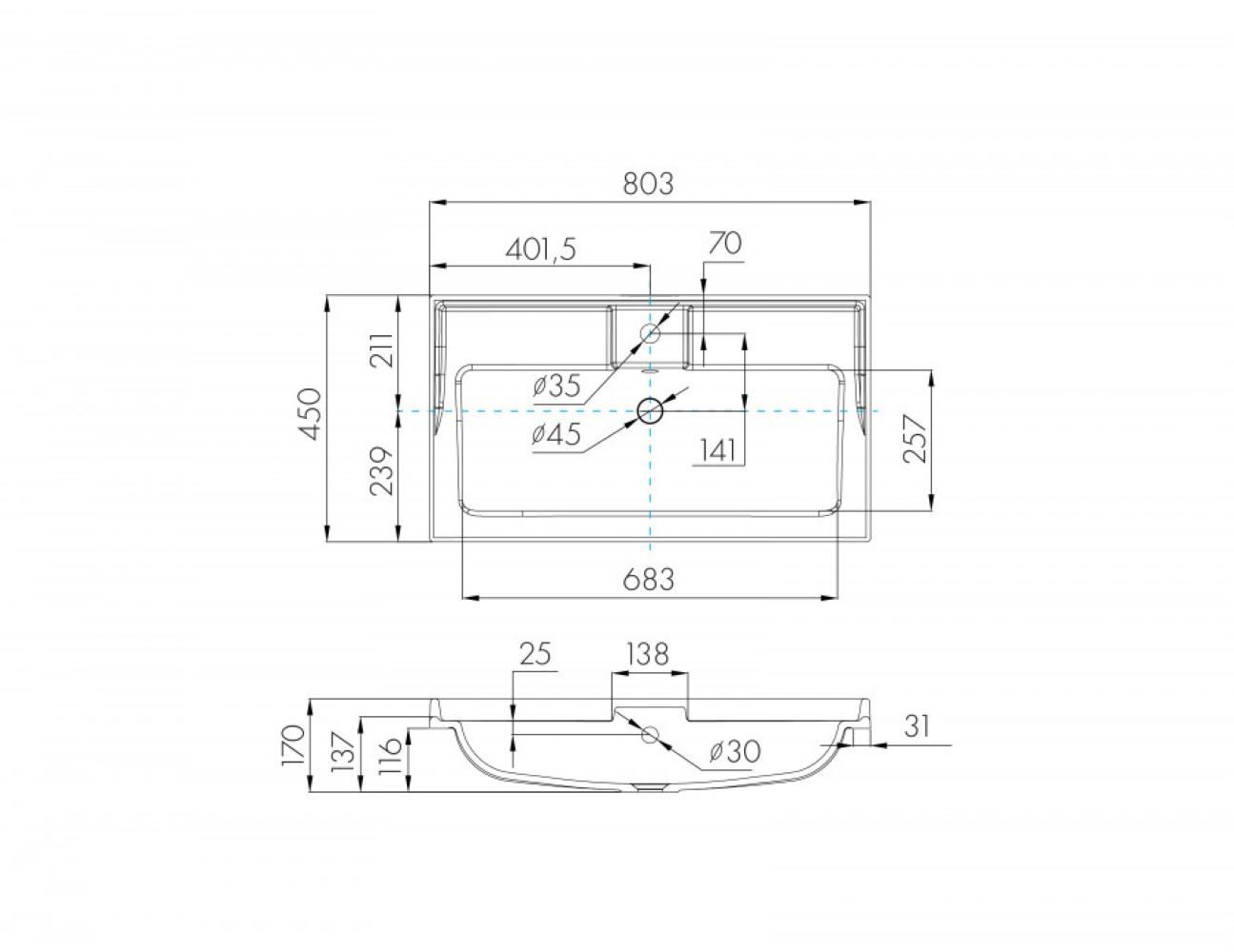 Изображение товара Тумба под раковину Aquaton 1A2424V0LTDU0 бежевый 79.2 см