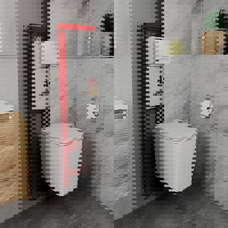 Изображение товара Комплект BAUEDGE Q111300-BS0001-HQ5-Q00006 6 в 1 для подвесного унитаза