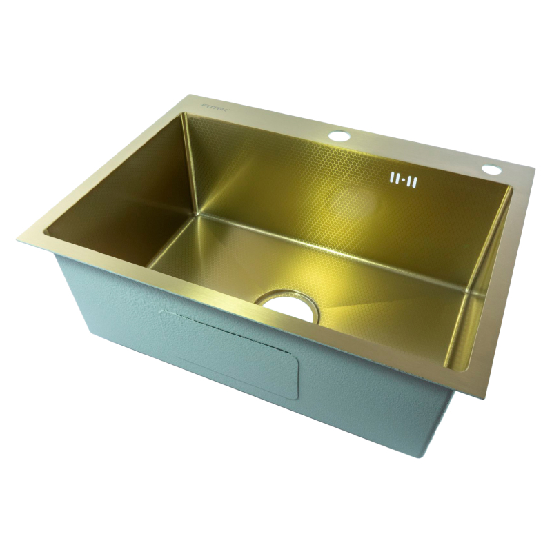Изображение товара Мойка для кухни Fmark FSC6045C-LM 45x60 см глубина чаши 21 см нержавеющая сталь цвет матовое золото Изображение товара Мойка для кухни Fmark FSC6045C-LM 45x60 см глубина чаши 21 см нержавеющая сталь цвет матовое золото