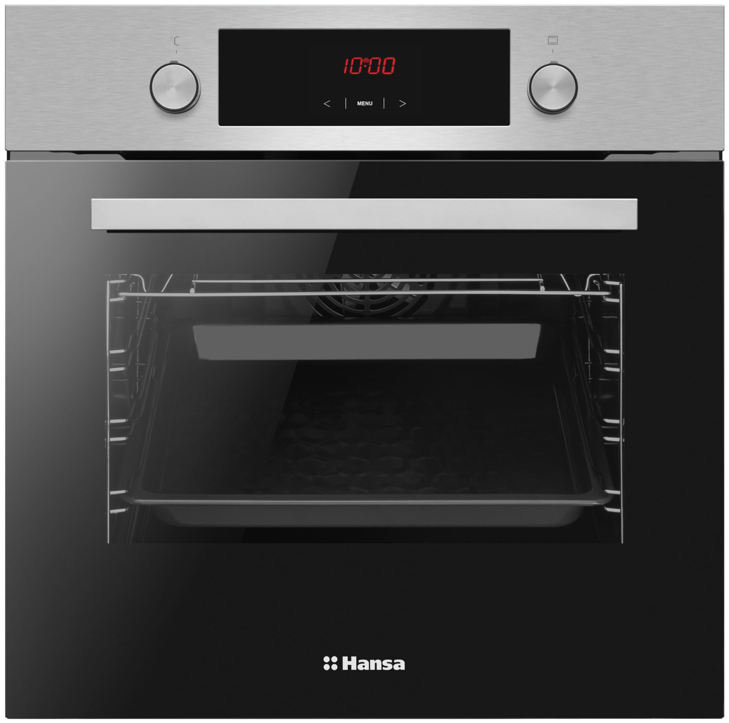 Изображение товара Встраиваемый духовой шкаф HANSA Boei68411 Quadrum 65л нержавеющая сталь