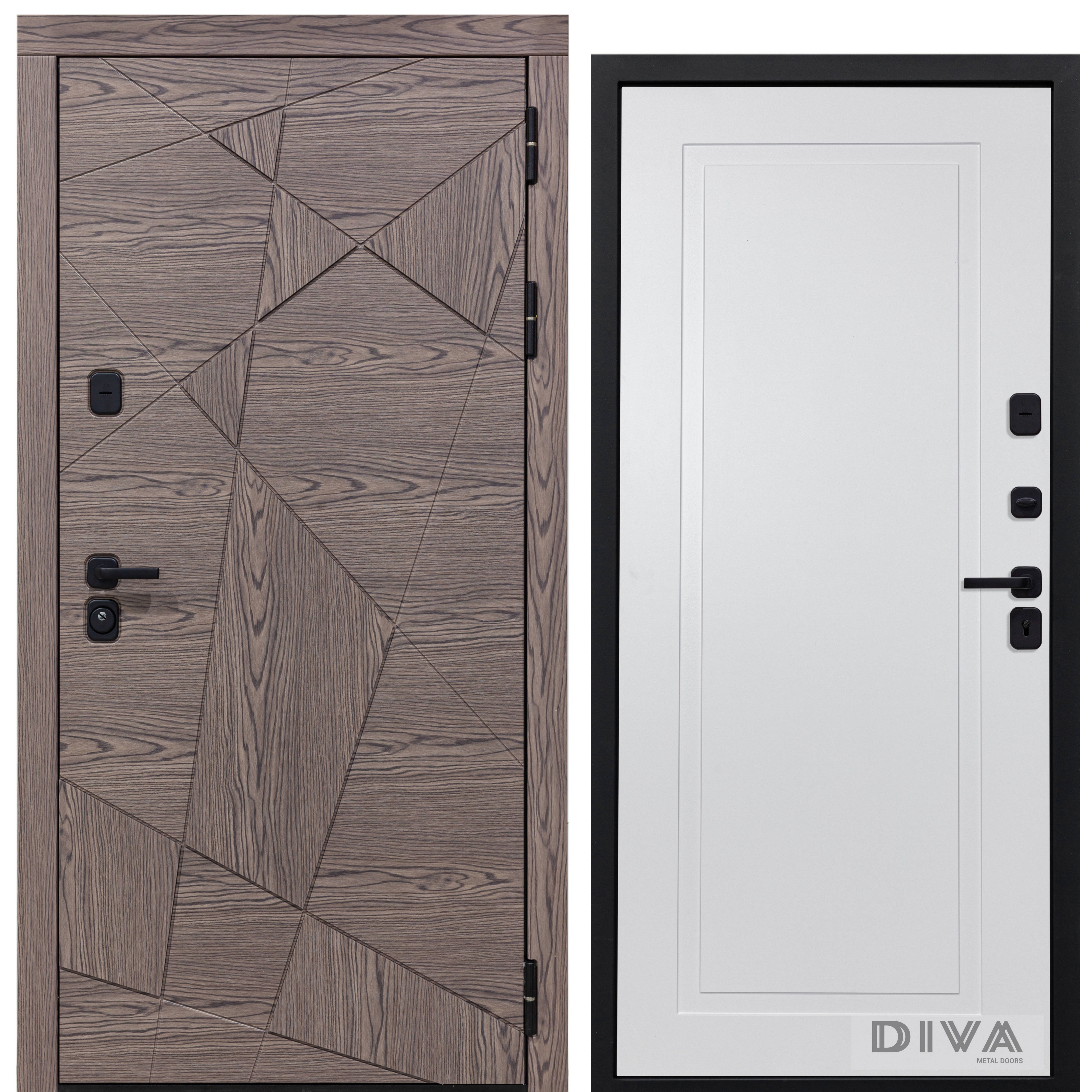 Изображение товара Входная дверь Diva Line 40 УТ-00074844 960x2050см правая цвет коричневый