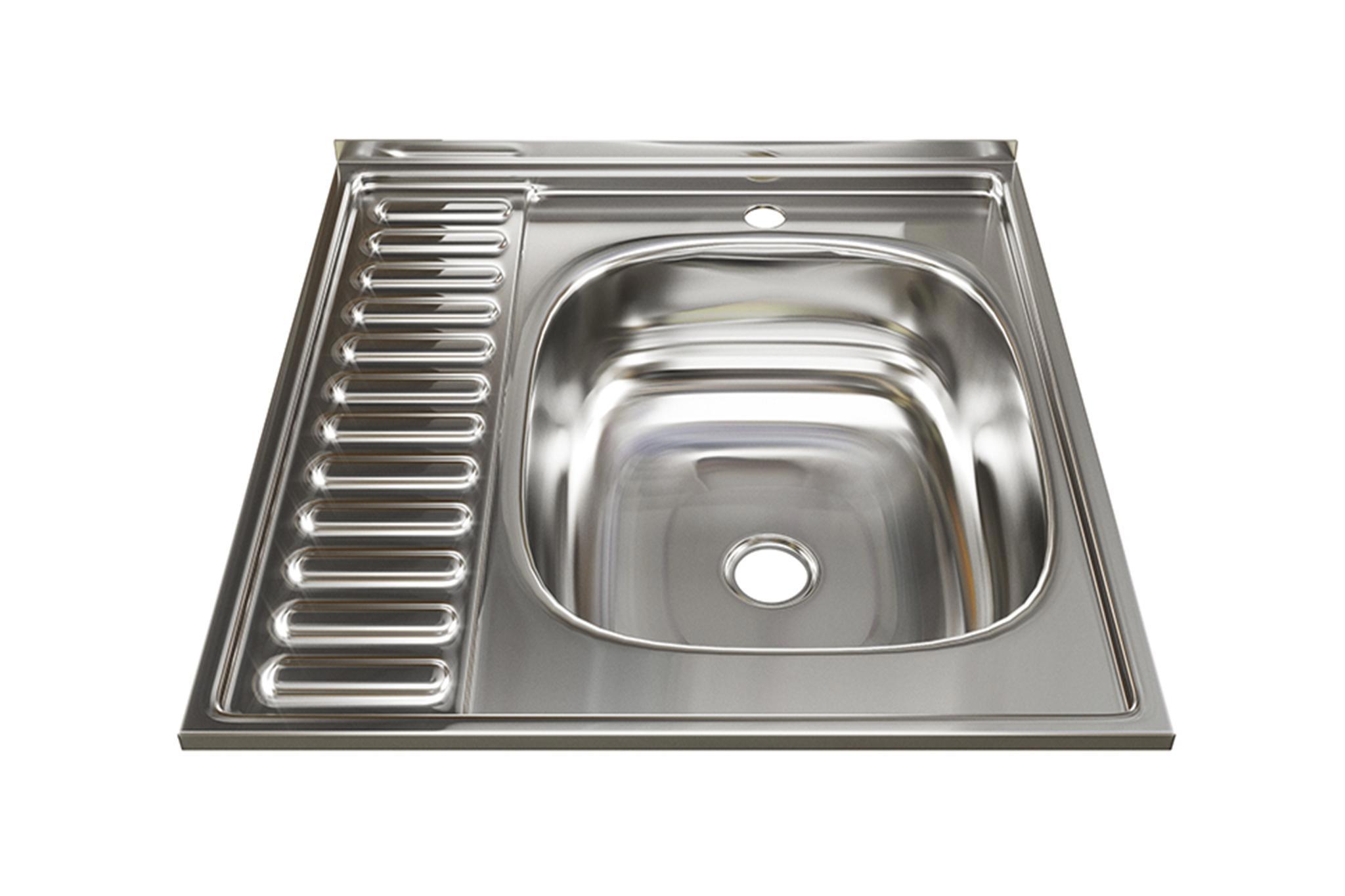 Изображение товара Накладная кухонная мойка Mixline 60x60 см из нержавеющей стали хром