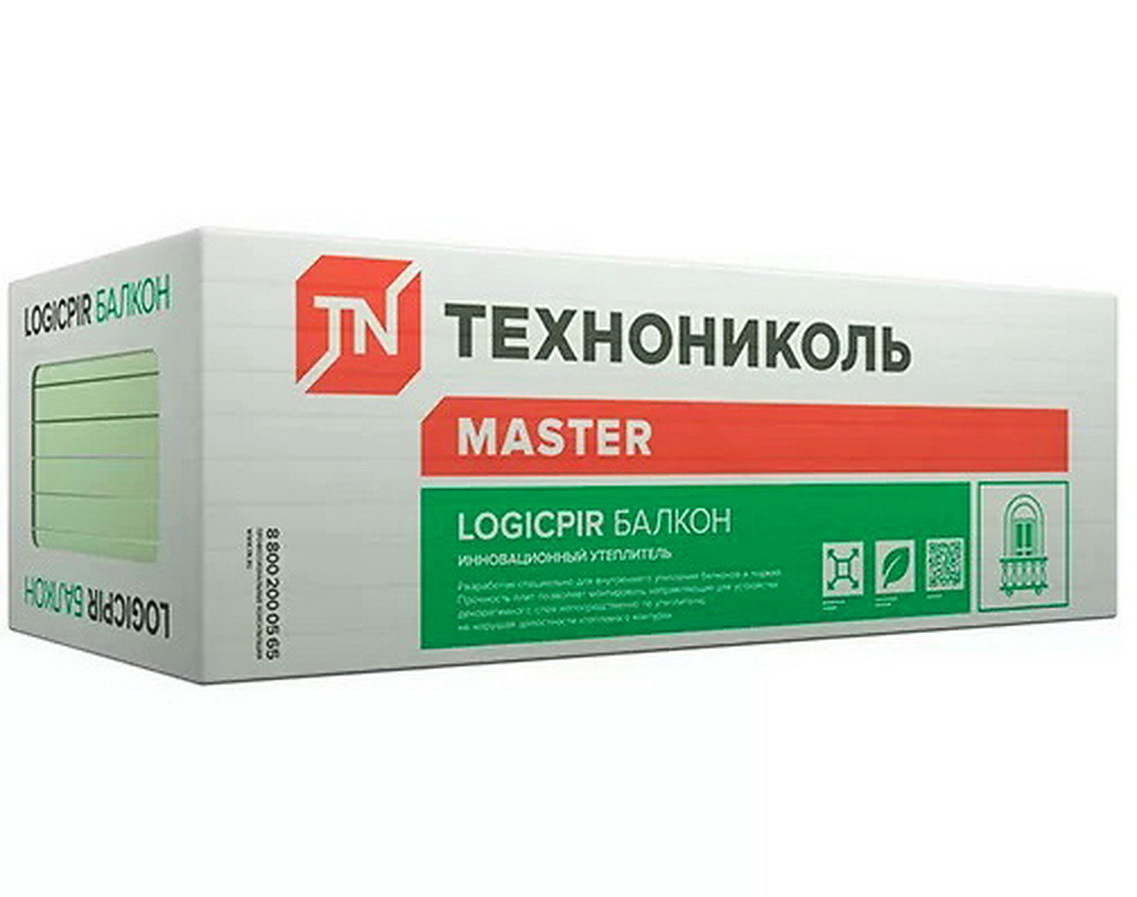 Изображение товара Пенополиуретановые PIR-плиты Технониколь Master Logicpir для балконов и кровли
